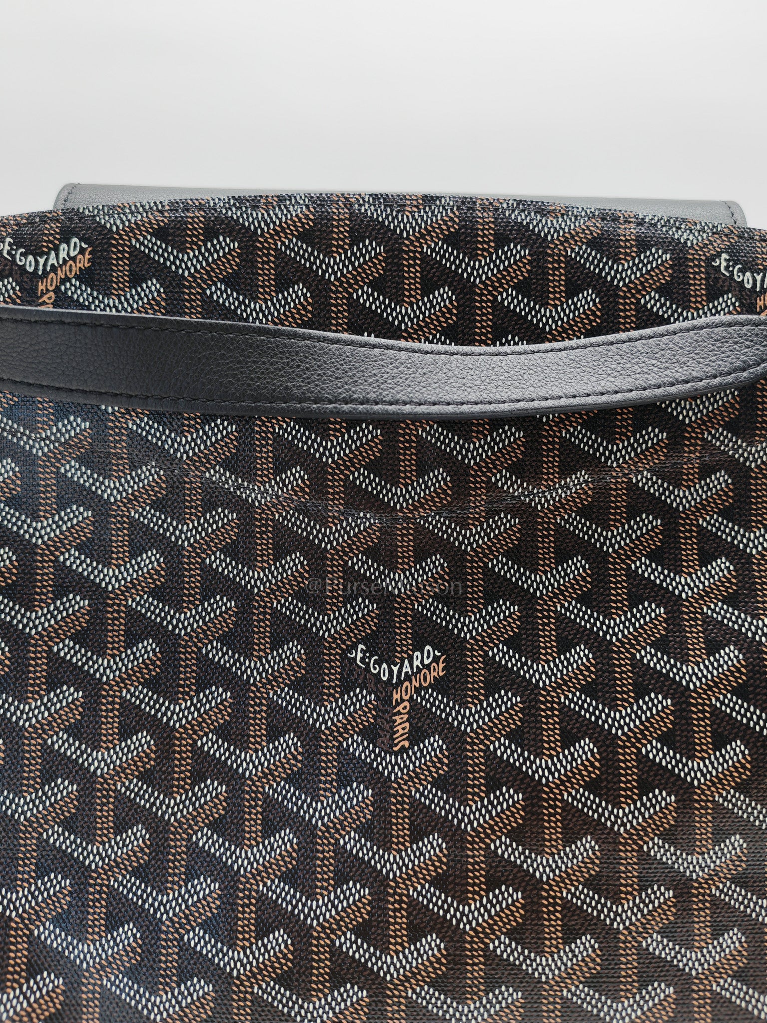 Rouette Souple PM in Black Goyardine Canvas & Silver Hardware | Purse Maison Luxury Bags Shop
