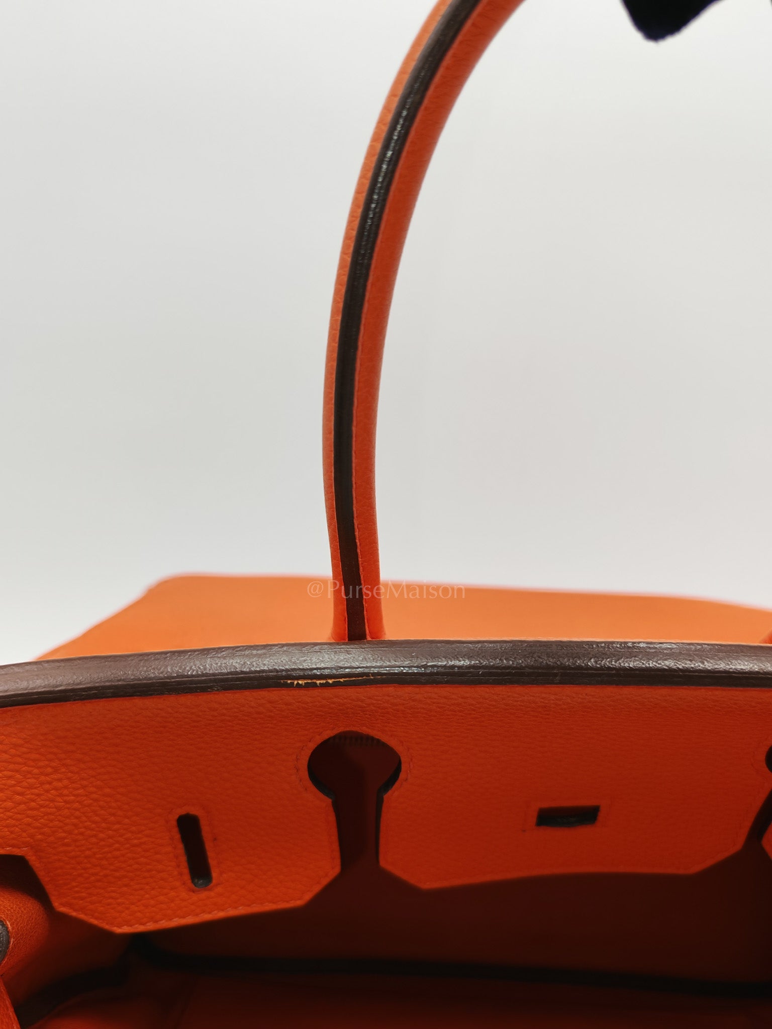 Birkin 30 in Poppy Orange Togo Leather & Gold Hardware Stamp A (2017)