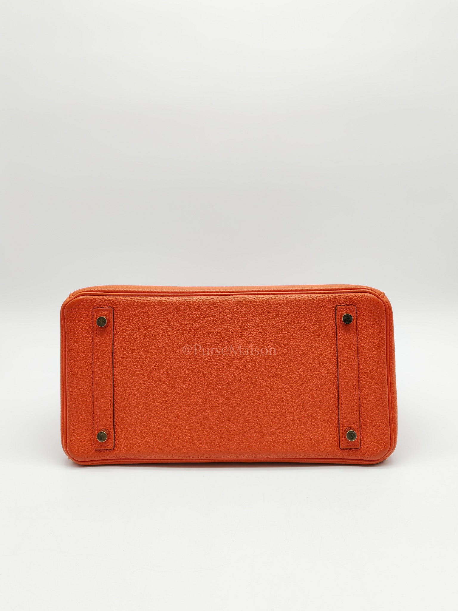 Birkin 30 in Poppy Orange Togo Leather & Gold Hardware Stamp A (2017)