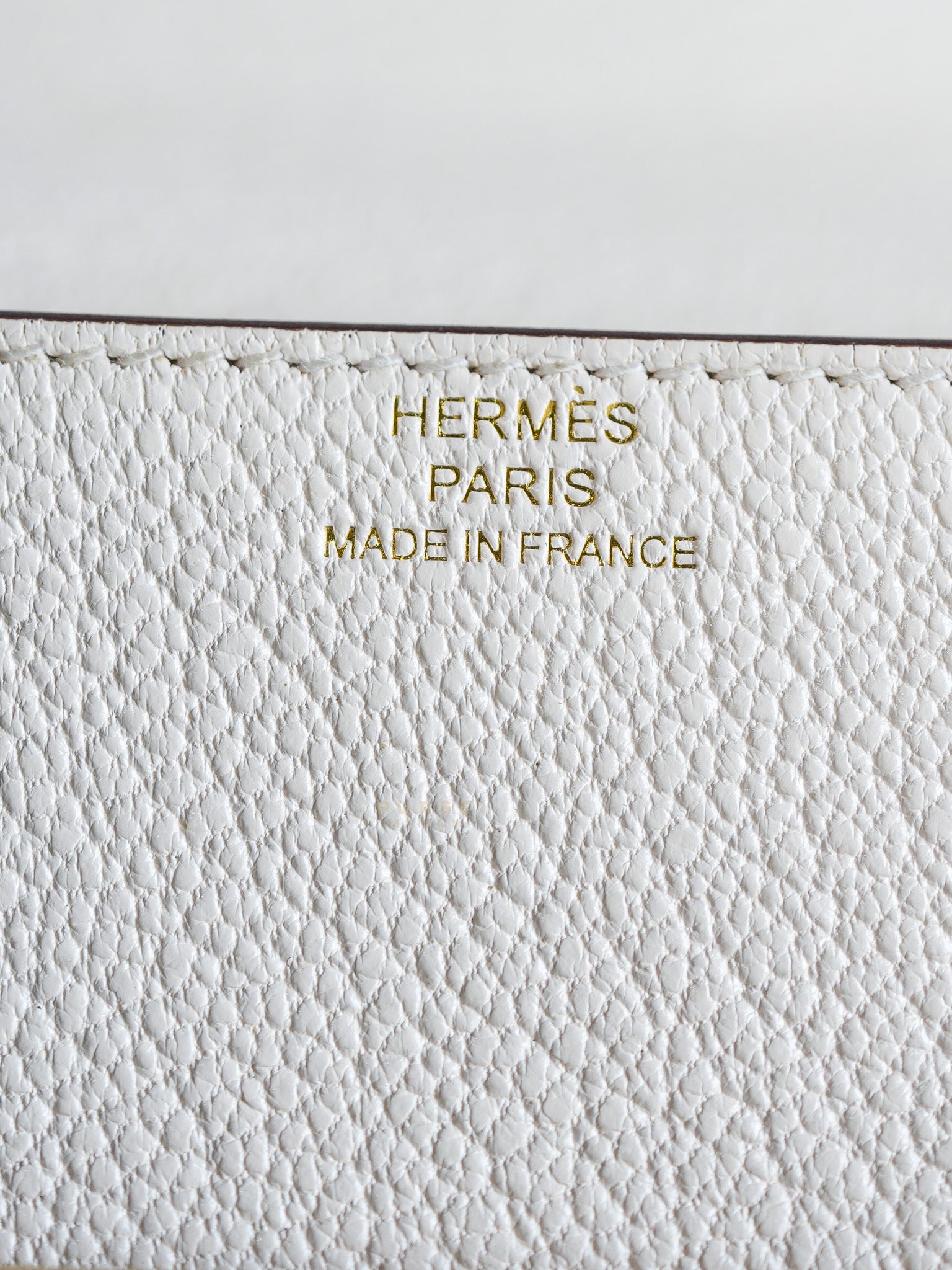 Roulis Slim Compact in Nata Chevre Mysore Leather Stamp B (2023) | Purse Maison Luxury Bags Shop