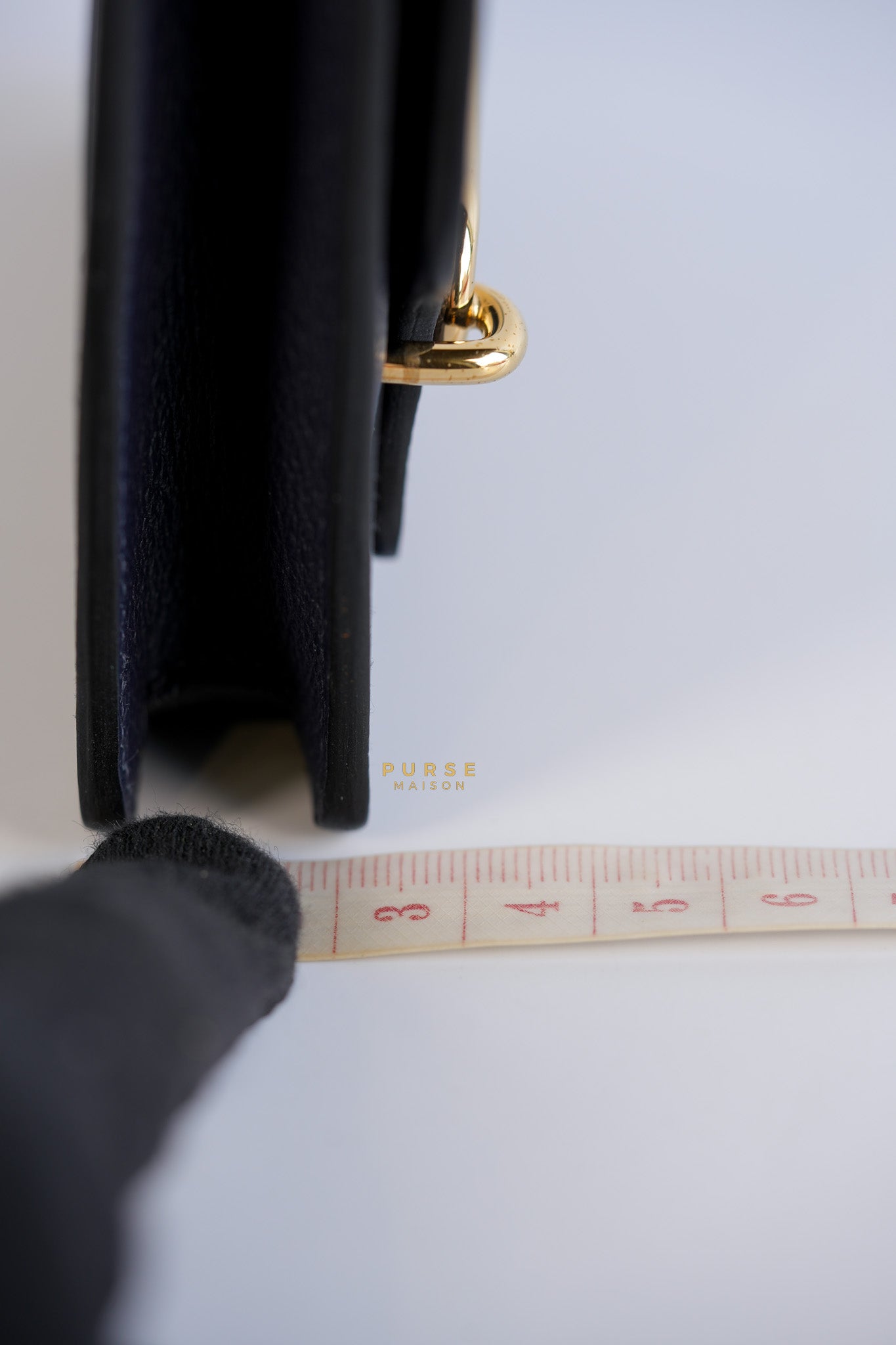 Roulis Slim Wallet Blue Nuit Evercolor Permabrass Hardware Stamp A | Purse Maison Luxury Bags Shop