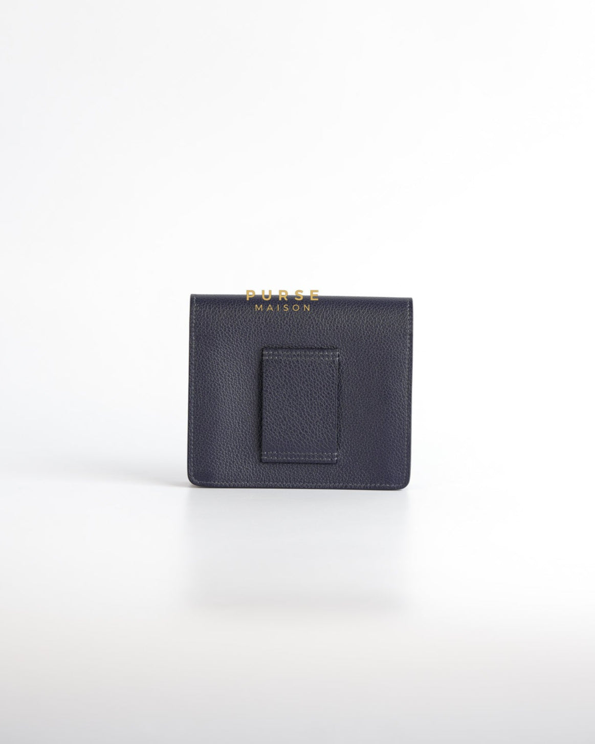 Roulis Slim Wallet Blue Nuit Evercolor Permabrass Hardware Stamp A | Purse Maison Luxury Bags Shop