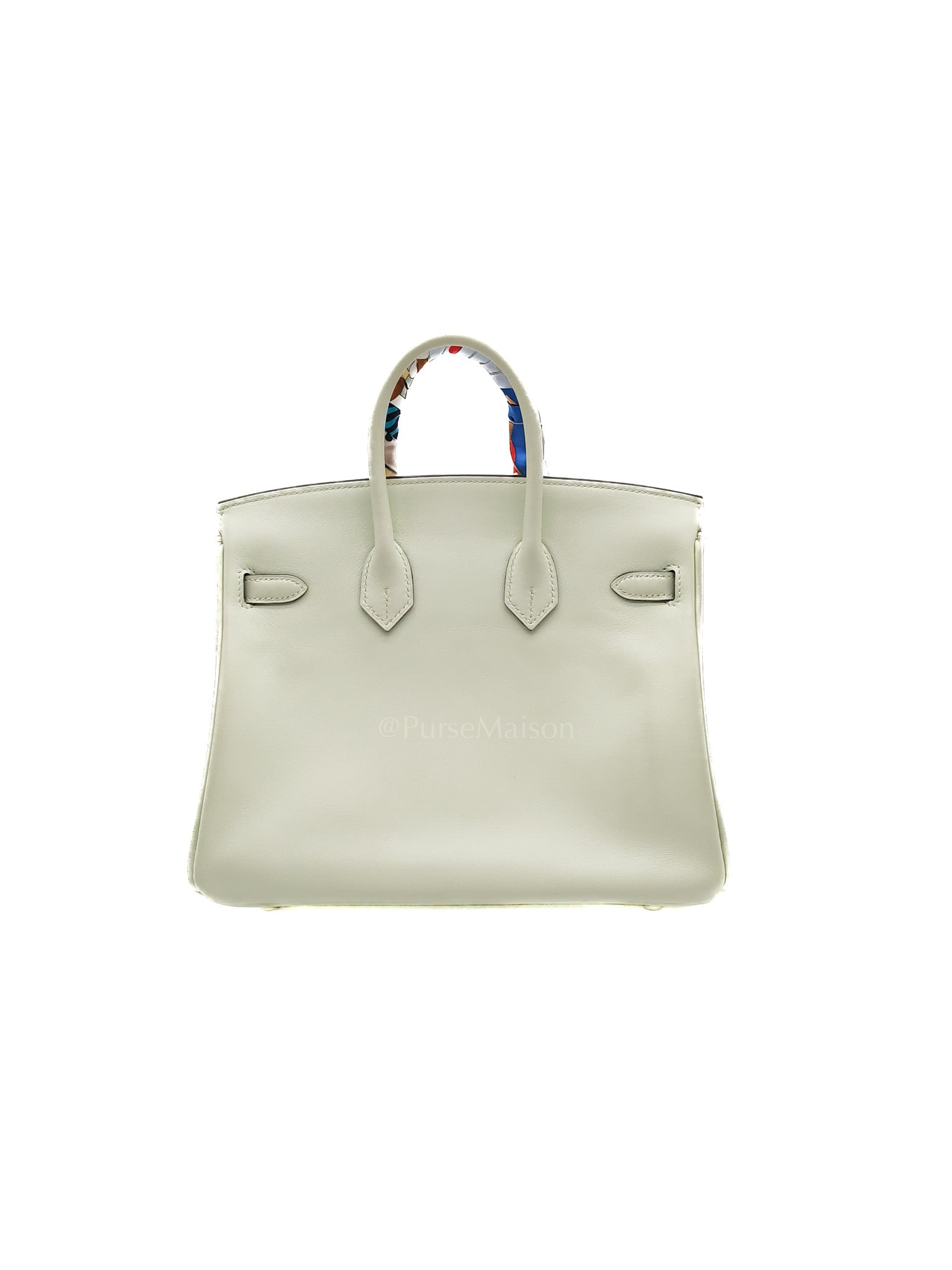 Birkin 25 in Vert Fizz Swift Leather Palladium Hardware Stamp U(2022)