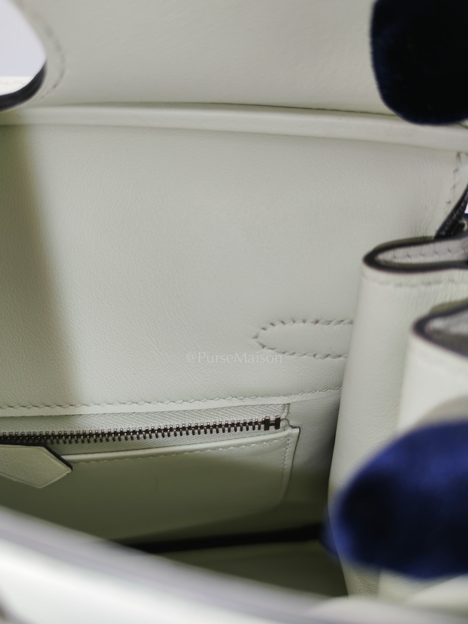 Birkin 25 in Vert Fizz Swift Leather Palladium Hardware Stamp U(2022)
