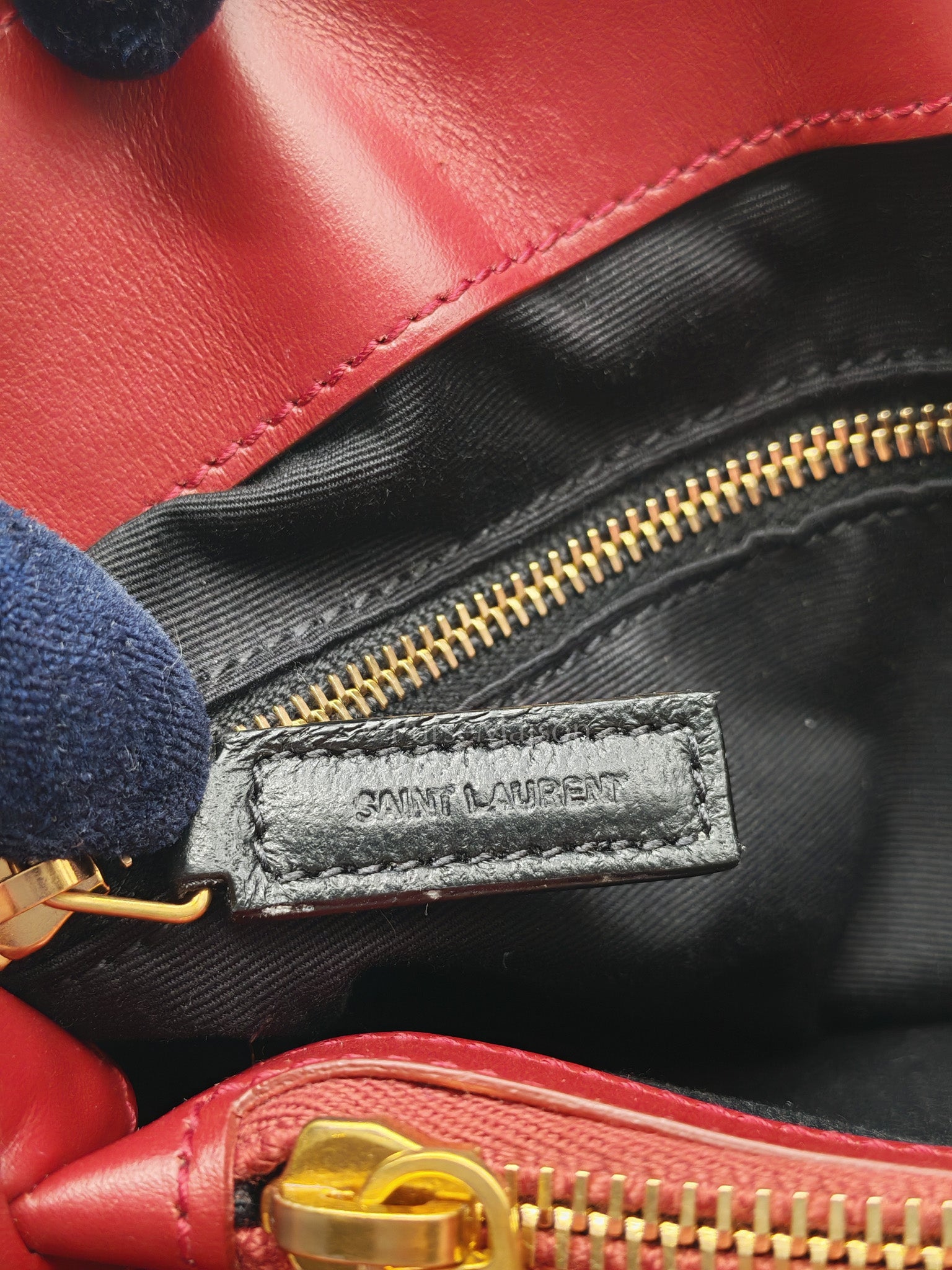 LouLou Shoulder Bag in Bordeaux Red Chevron Quilted Lambskin Leather