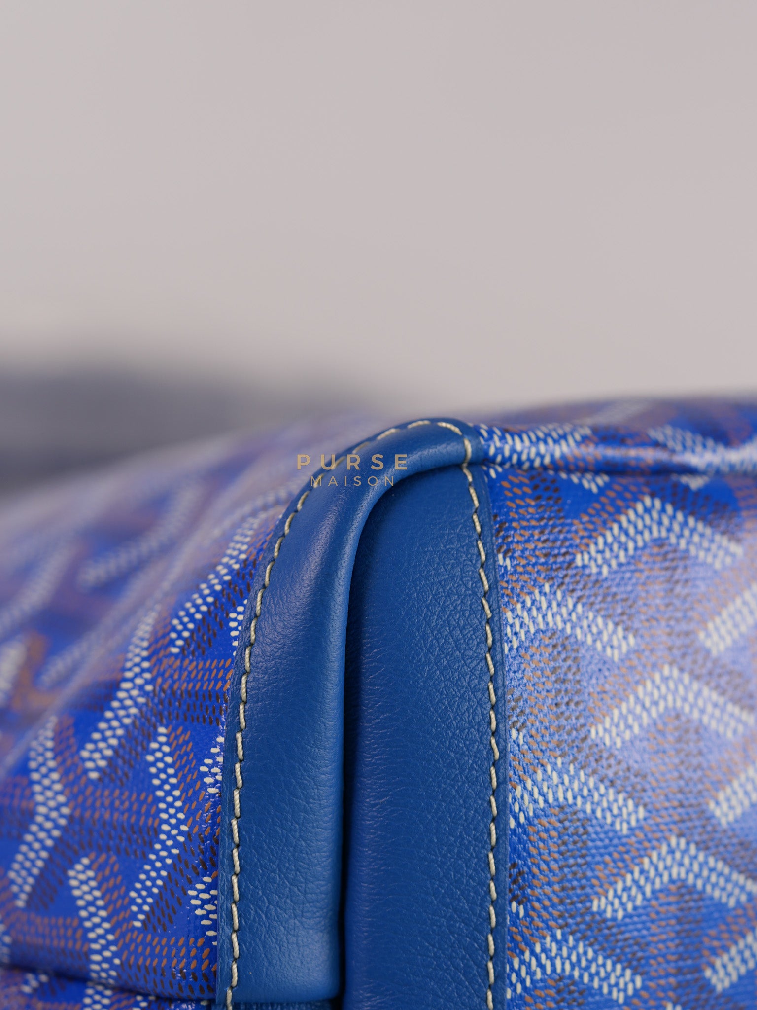 Sac Artois PM Tote Bag in Blue Goyardine Canvas | Purse Maison Luxury Bags Shop