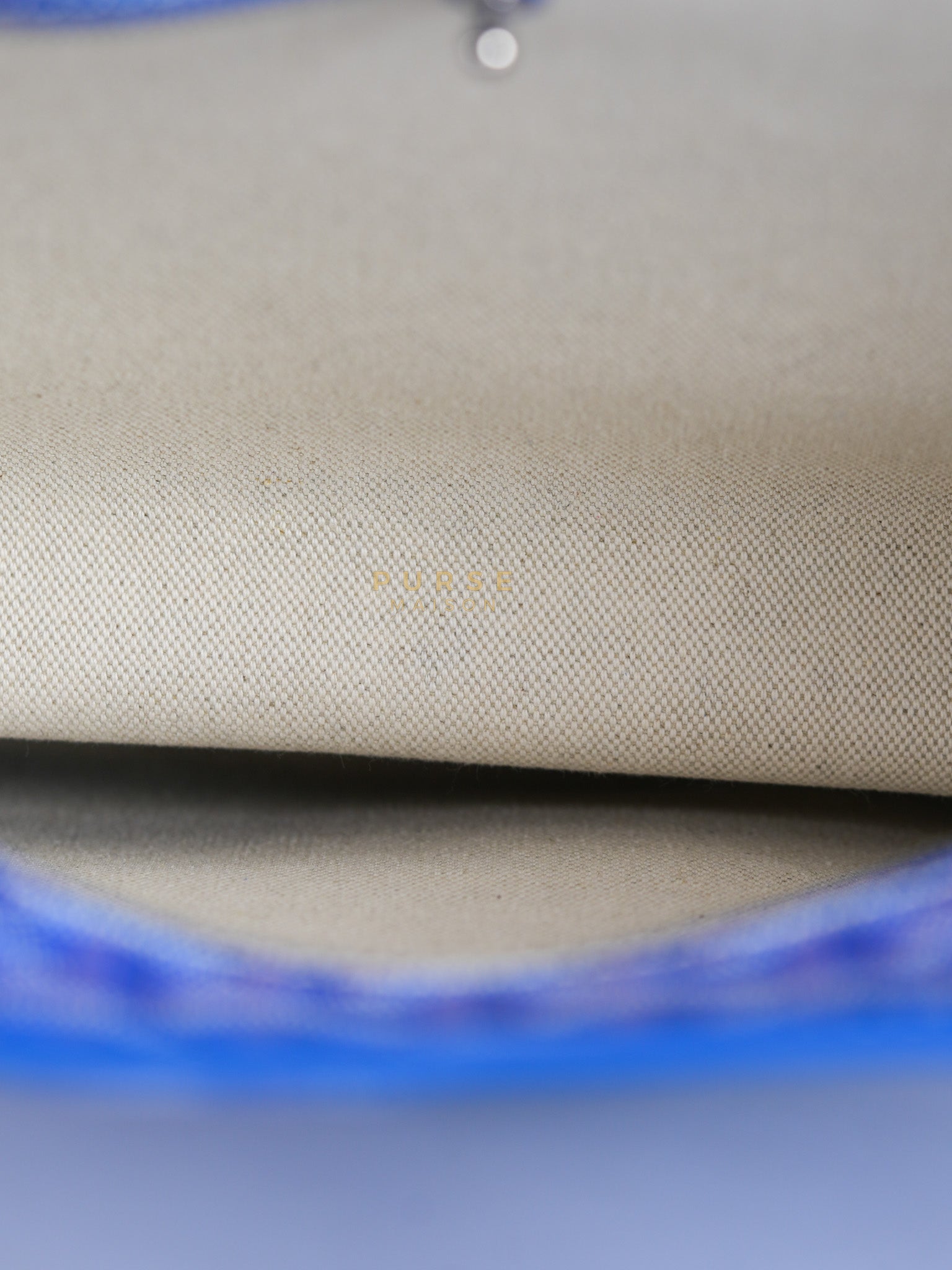 Sac Artois PM Tote Bag in Blue Goyardine Canvas | Purse Maison Luxury Bags Shop