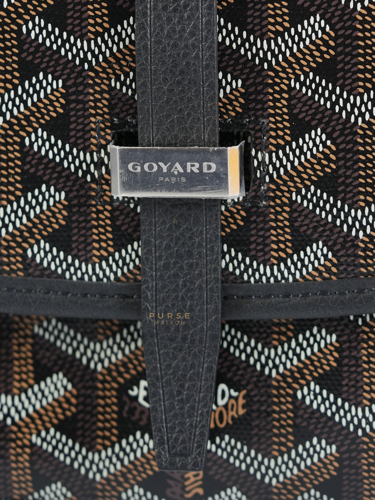 Sac Belvedere PM Bag in Black Goyardine Canvas | Purse Maison Luxury Bags Shop