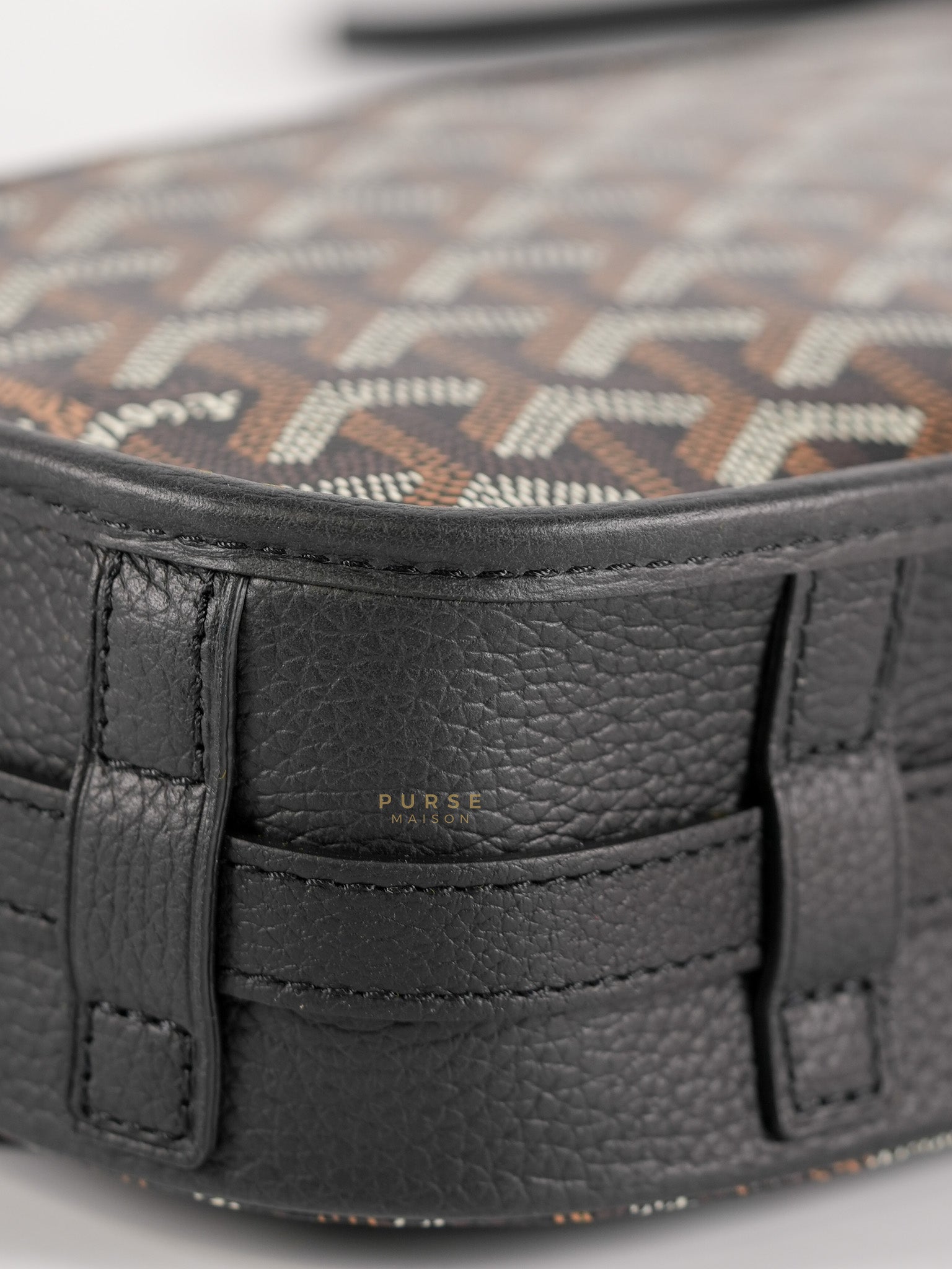 Sac Belvedere PM Bag in Black Goyardine Canvas | Purse Maison Luxury Bags Shop