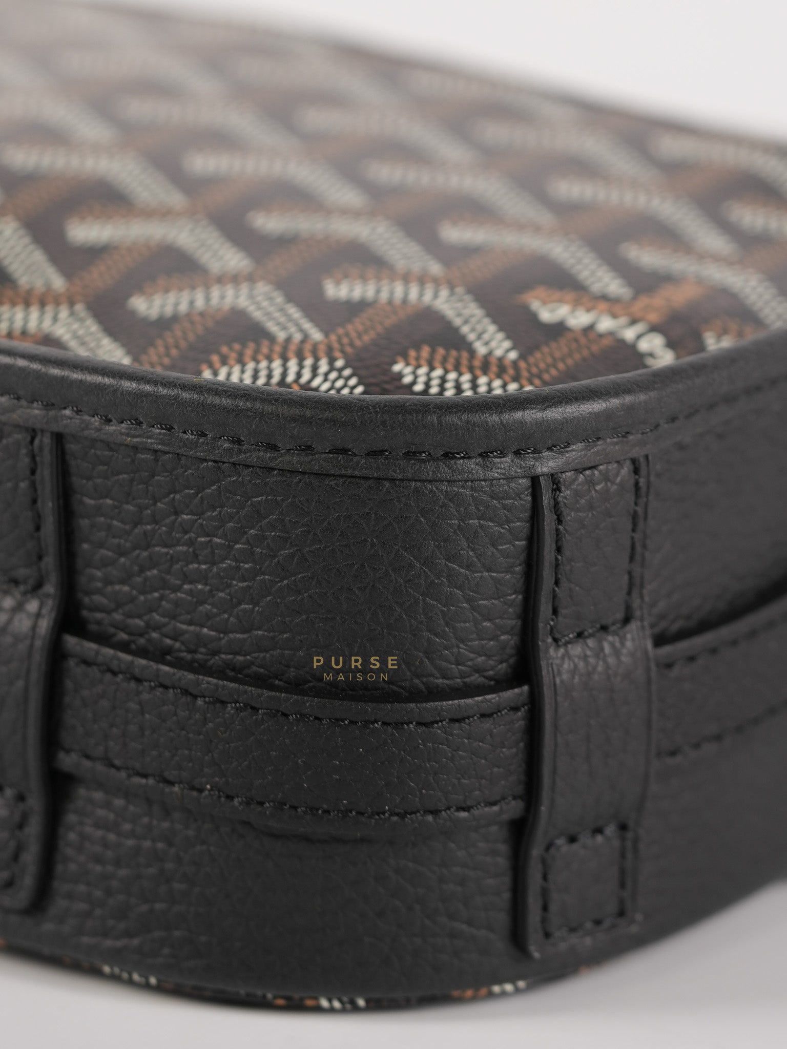 Sac Belvedere PM Bag in Black Goyardine Canvas | Purse Maison Luxury Bags Shop