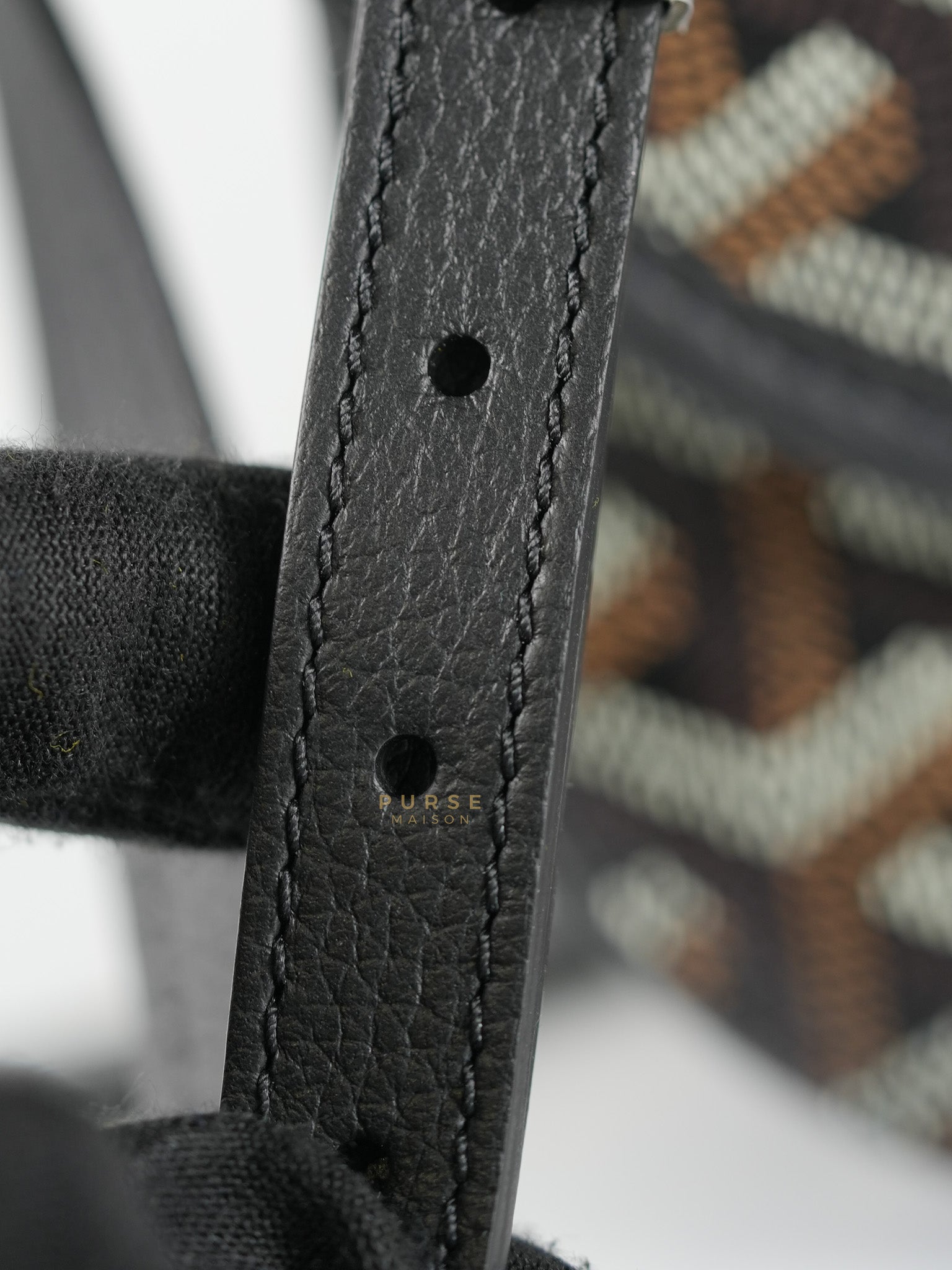 Sac Belvedere PM Bag in Black Goyardine Canvas | Purse Maison Luxury Bags Shop