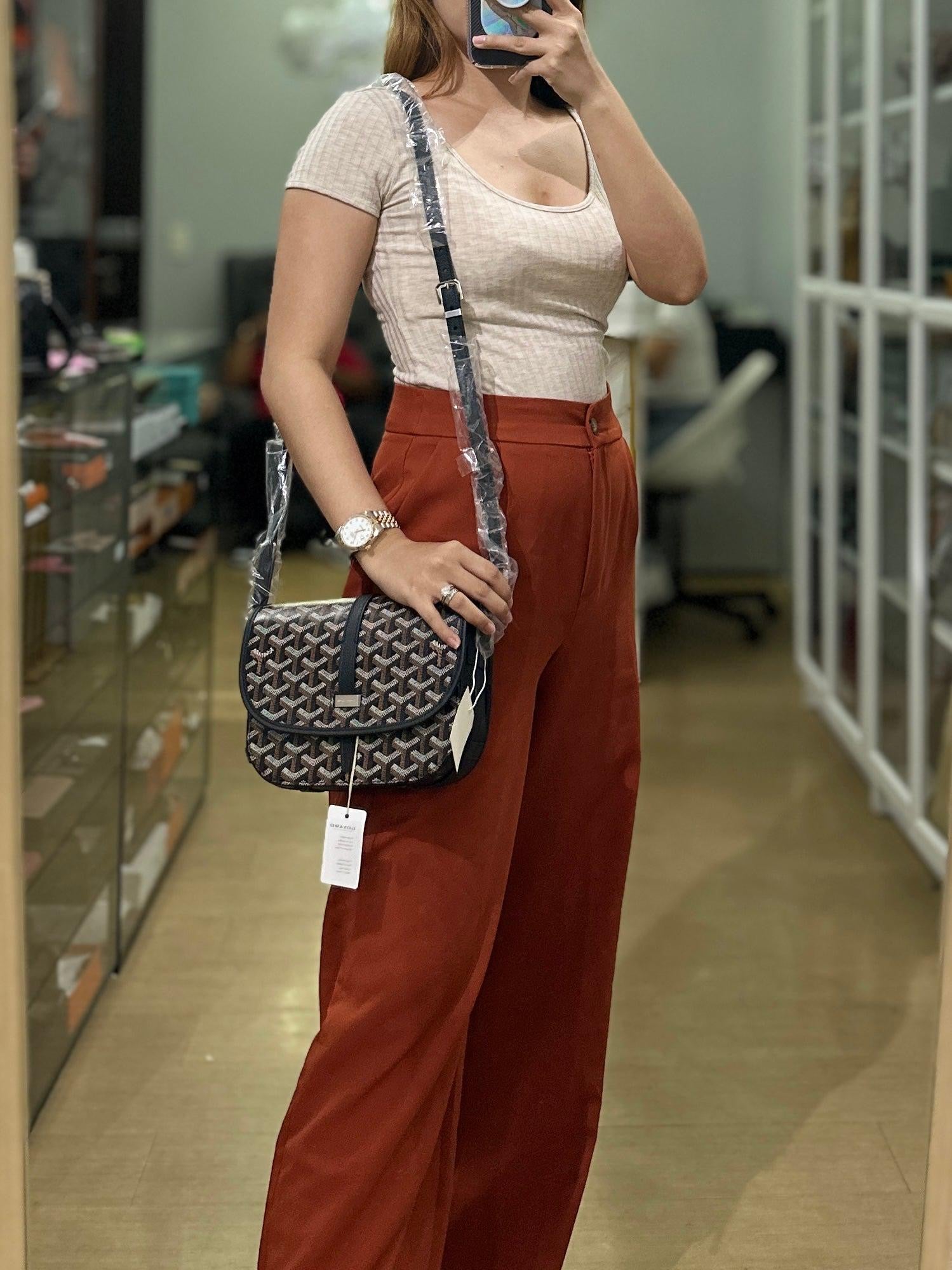 Sac Belvedere PM Bag in Black Goyardine Canvas | Purse Maison Luxury Bags Shop