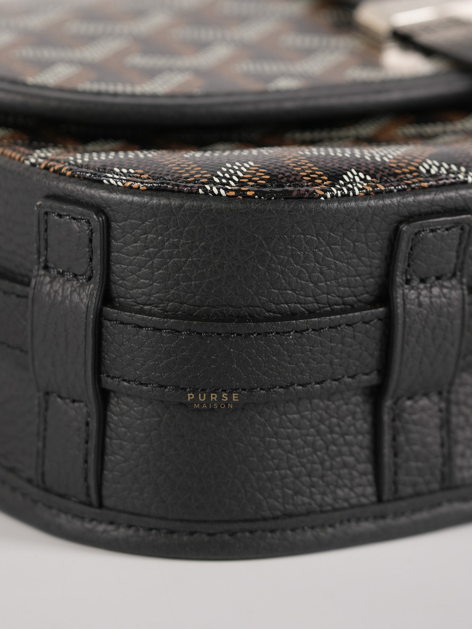 Sac Belvedere PM Bag in Black Goyardine Canvas | Purse Maison Luxury Bags Shop