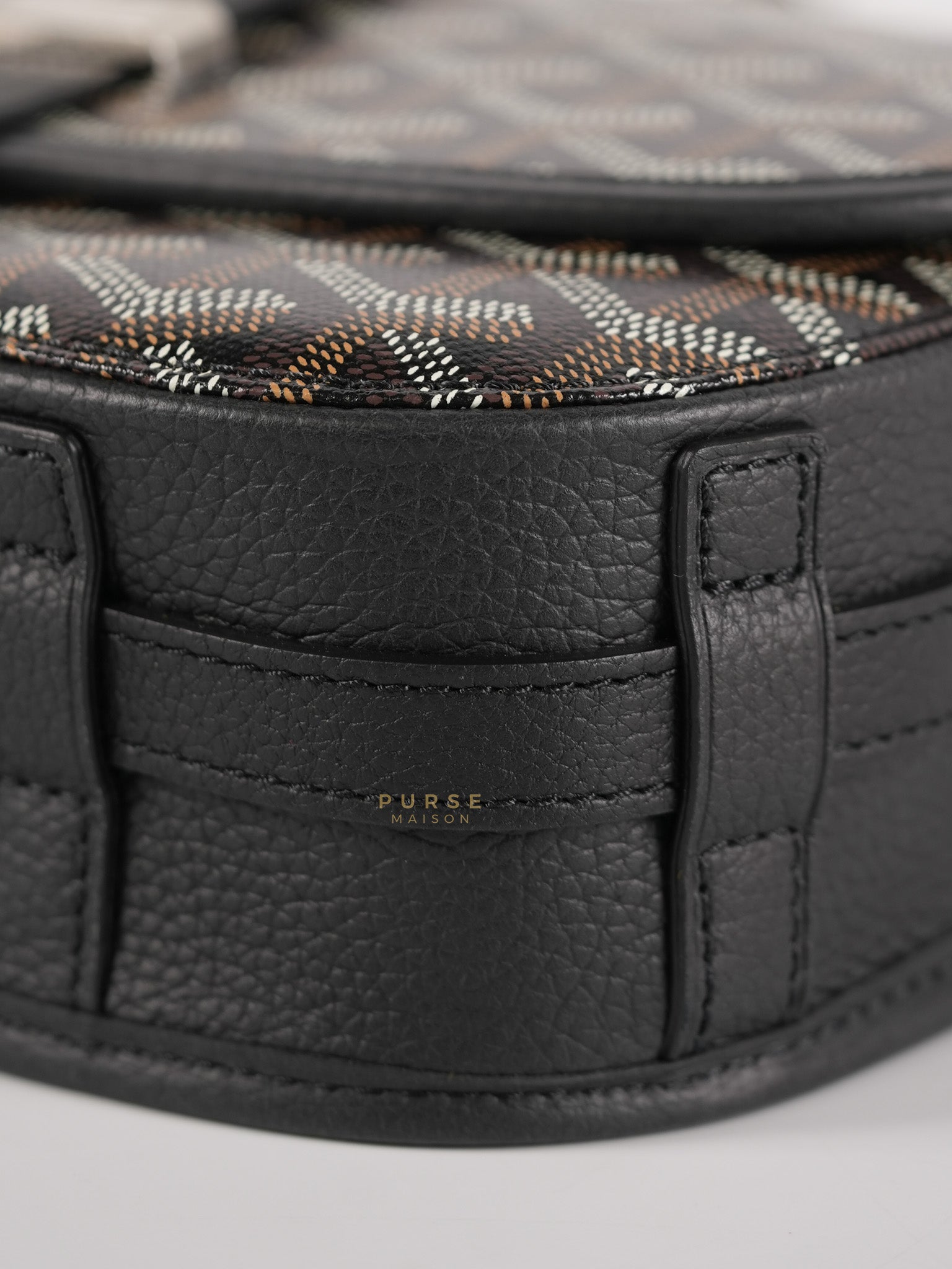 Sac Belvedere PM Bag in Black Goyardine Canvas | Purse Maison Luxury Bags Shop