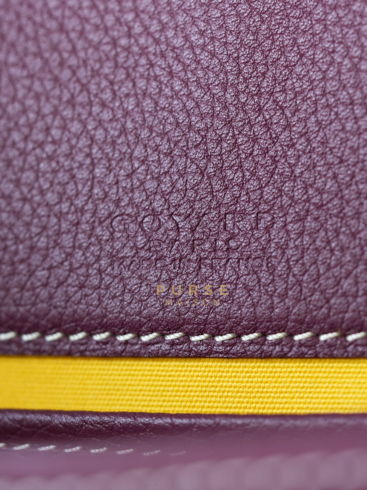 Sac Belvedere PM Bag in Bordeaux Goyardine Canvas | Purse Maison Luxury Bags Shop