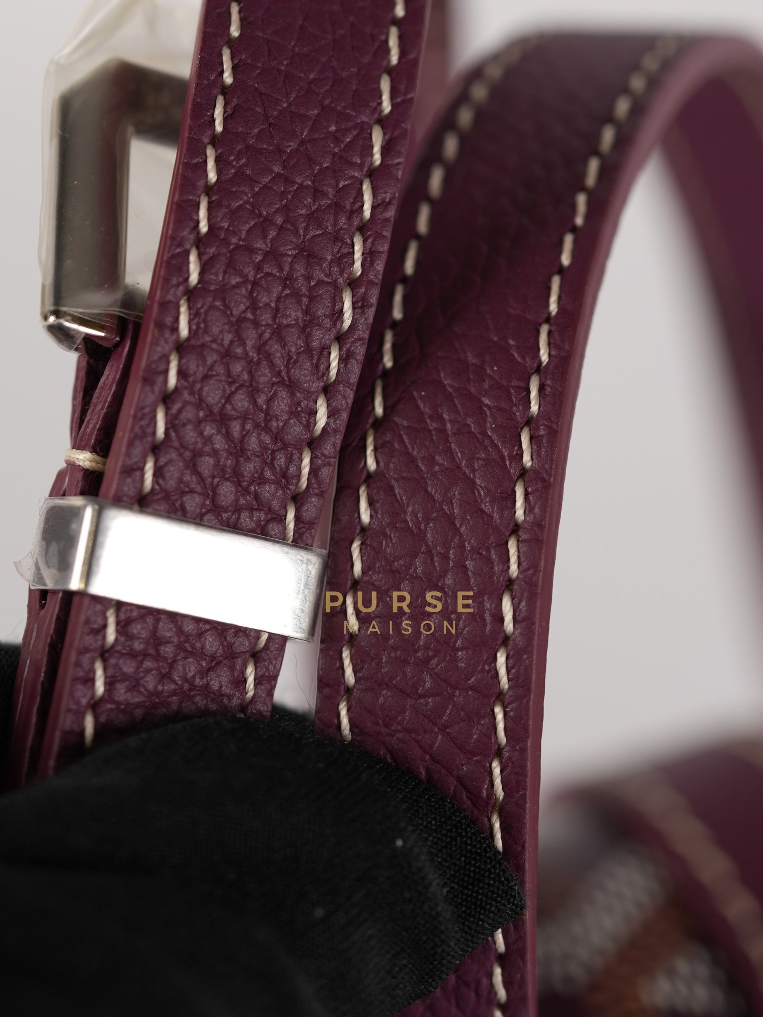 Sac Belvedere PM Bag in Bordeaux Goyardine Canvas | Purse Maison Luxury Bags Shop