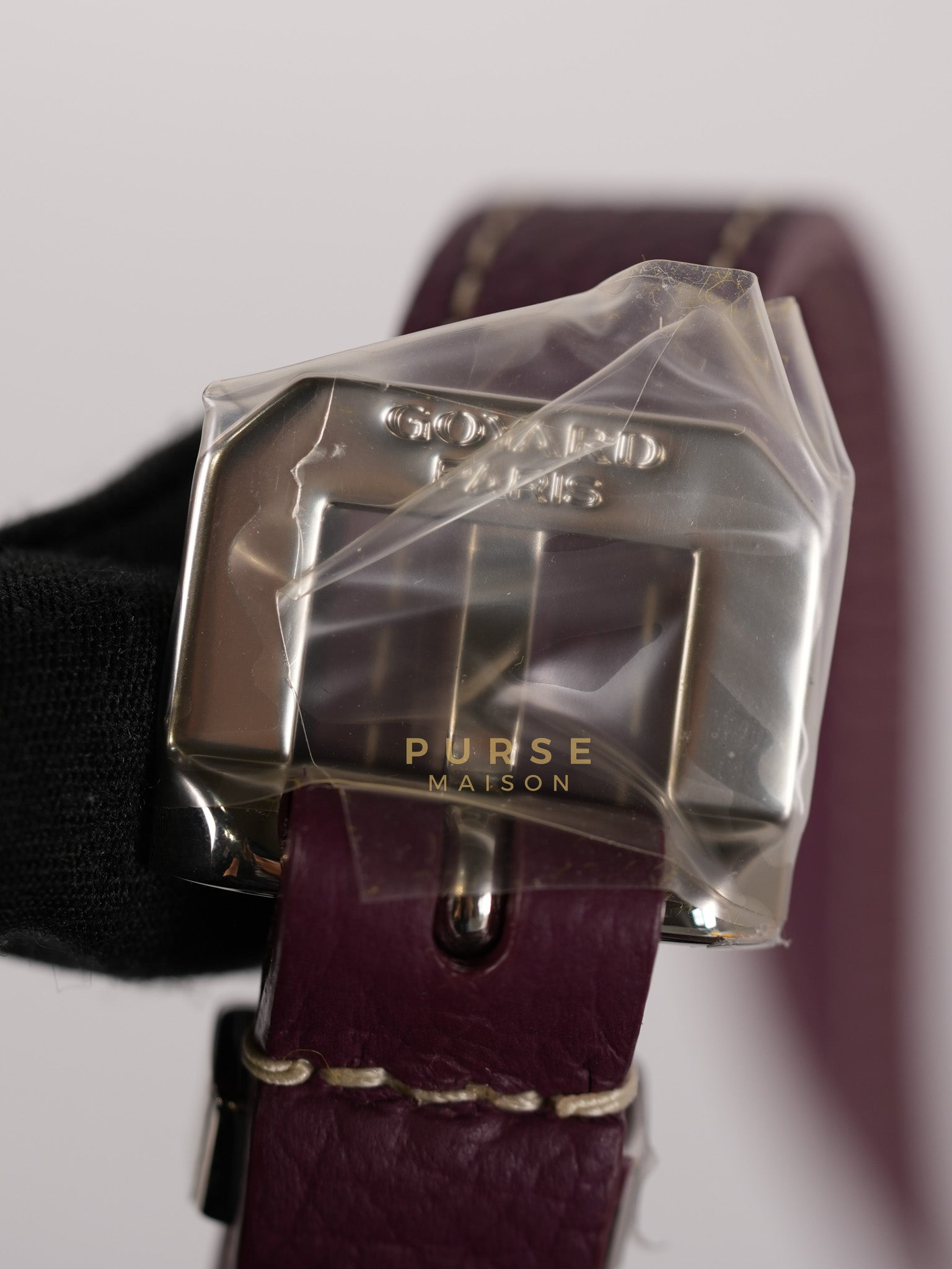 Sac Belvedere PM Bag in Bordeaux Goyardine Canvas | Purse Maison Luxury Bags Shop