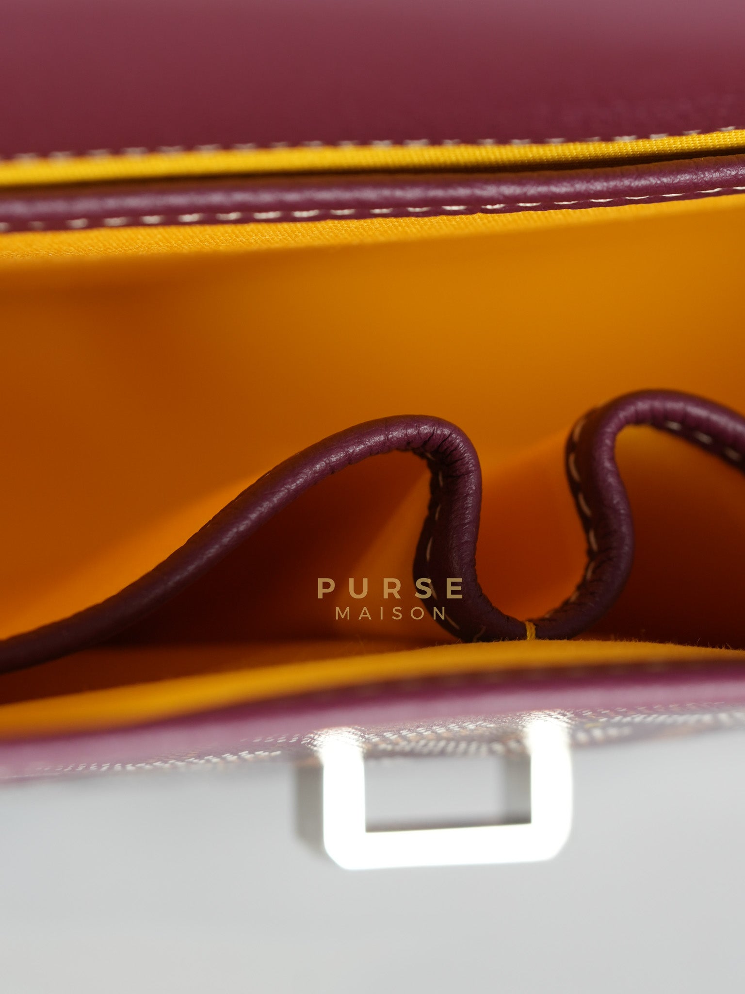 Sac Belvedere PM Bag in Bordeaux Goyardine Canvas | Purse Maison Luxury Bags Shop