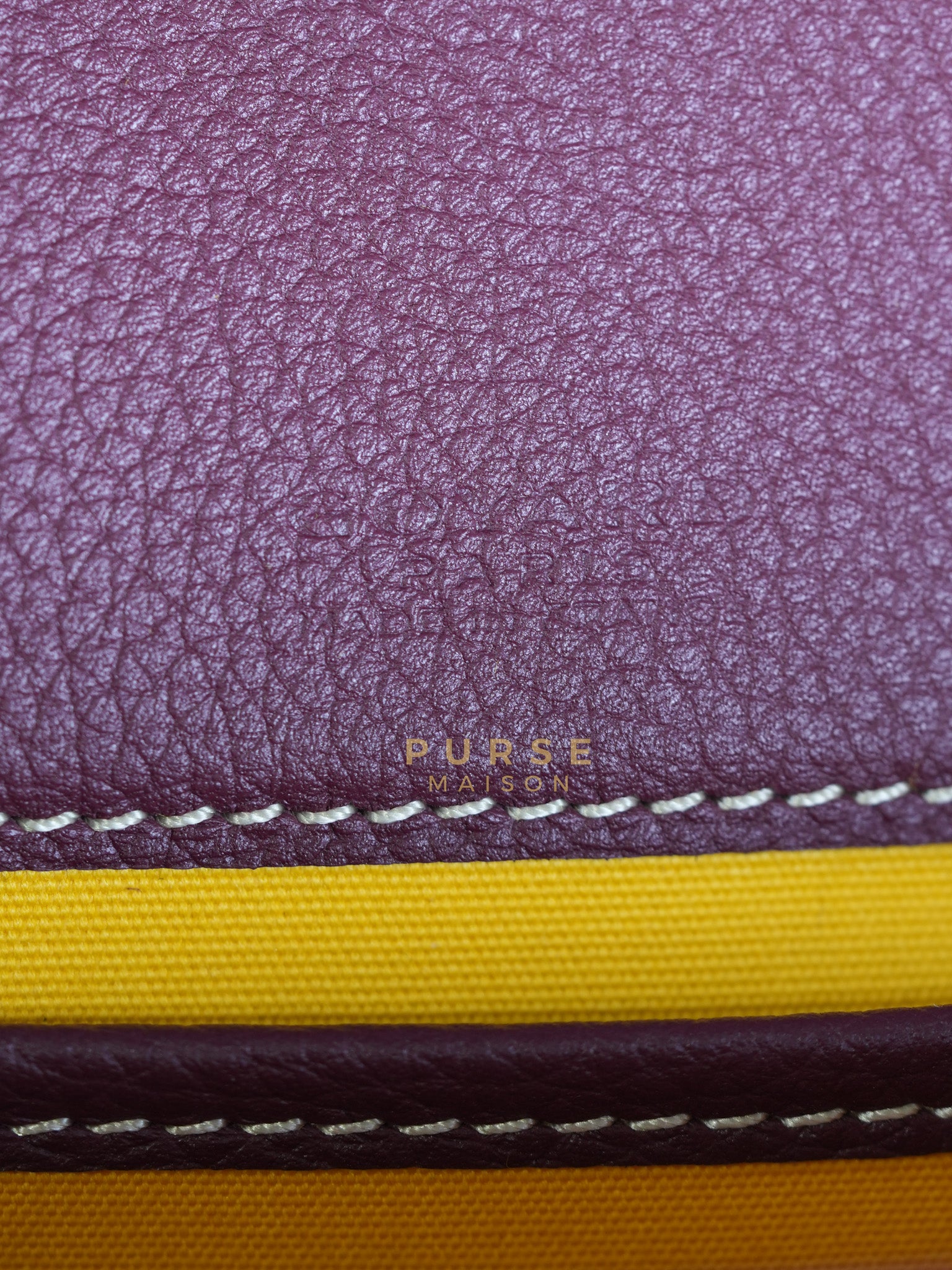 Sac Belvedere PM Bag in Bordeaux Goyardine Canvas | Purse Maison Luxury Bags Shop