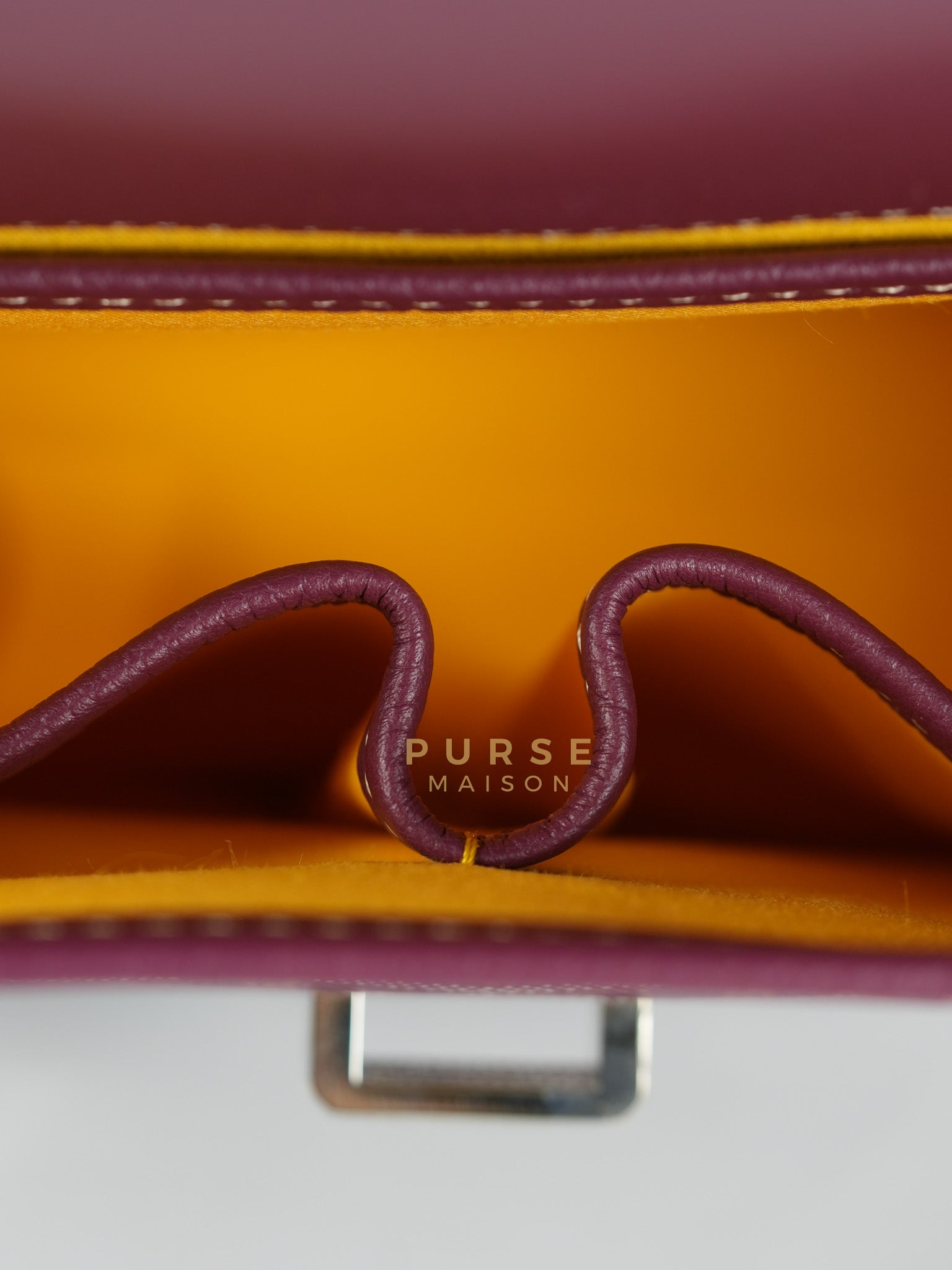 Sac Belvedere PM Bag in Bordeaux Goyardine Canvas | Purse Maison Luxury Bags Shop