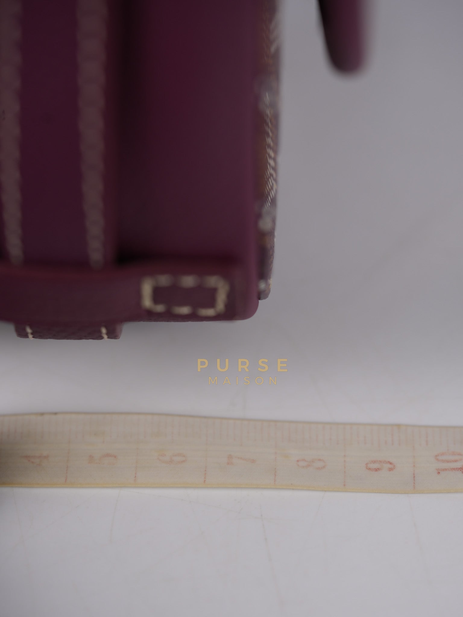 Sac Belvedere PM Bag in Bordeaux Goyardine Canvas | Purse Maison Luxury Bags Shop