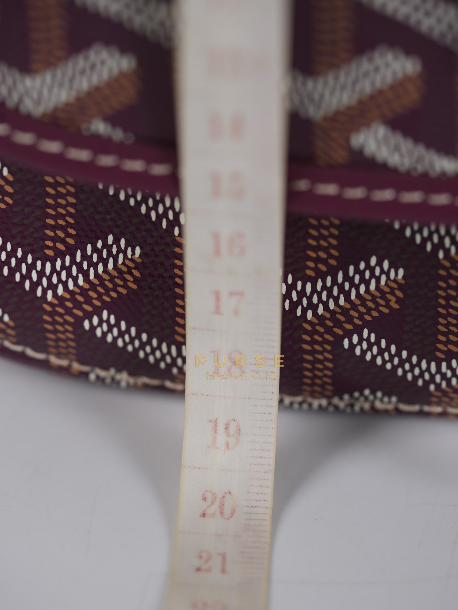 Sac Belvedere PM Bag in Bordeaux Goyardine Canvas | Purse Maison Luxury Bags Shop