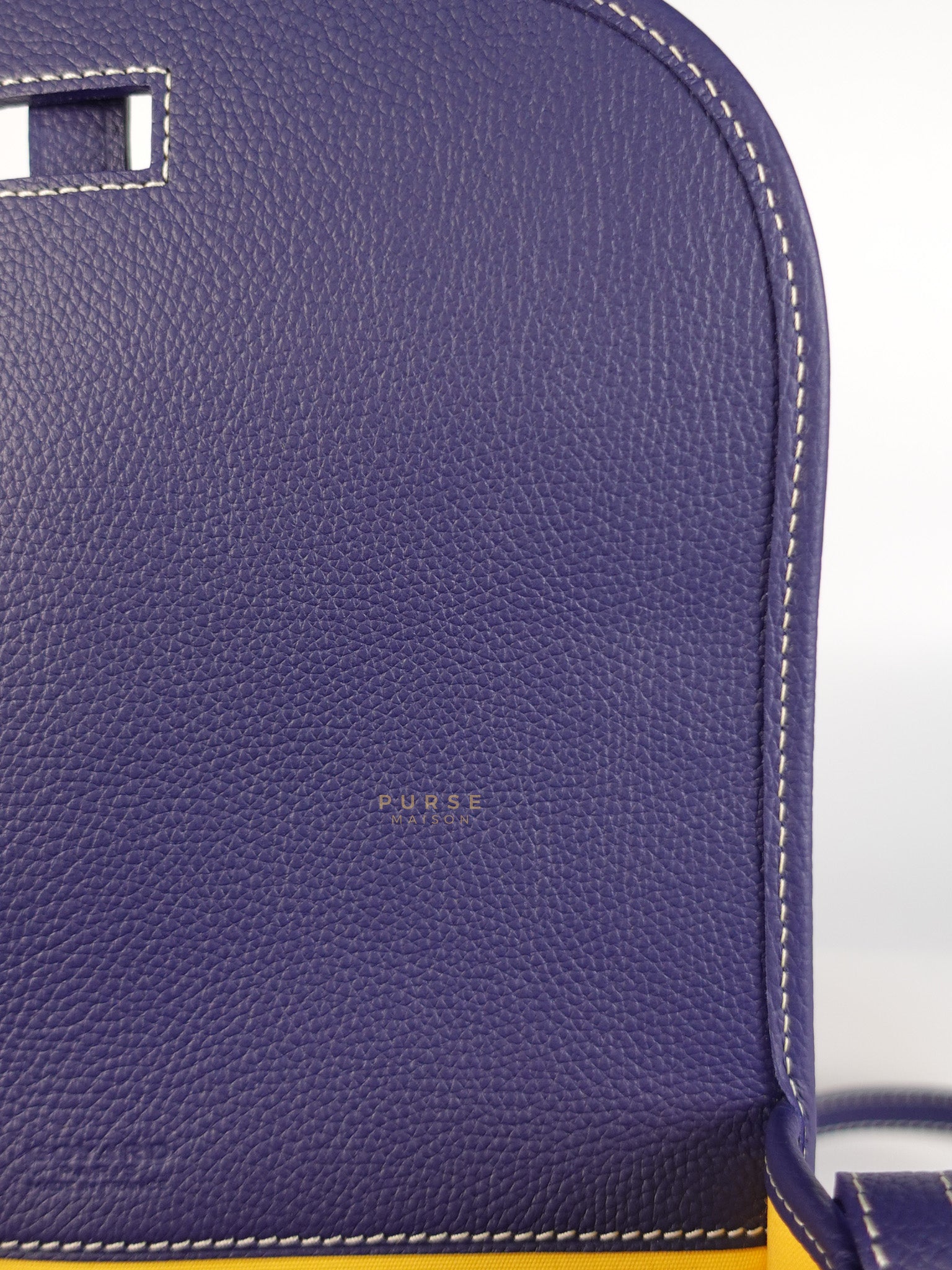 Sac Belvedere PM Bag in Navy Blue Goyardine Canvas | Purse Maison Luxury Bags Shop