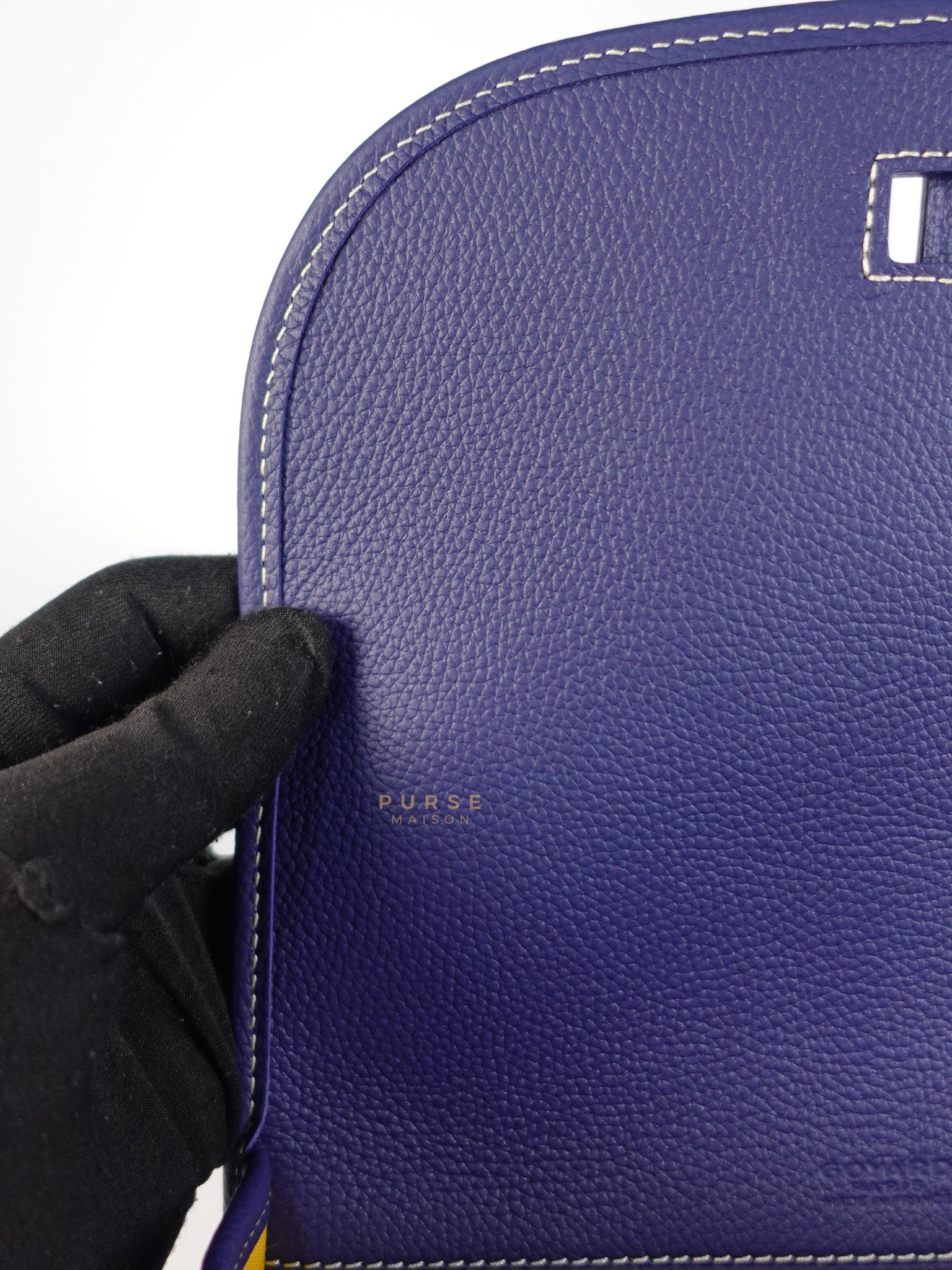 Sac Belvedere PM Bag in Navy Blue Goyardine Canvas | Purse Maison Luxury Bags Shop