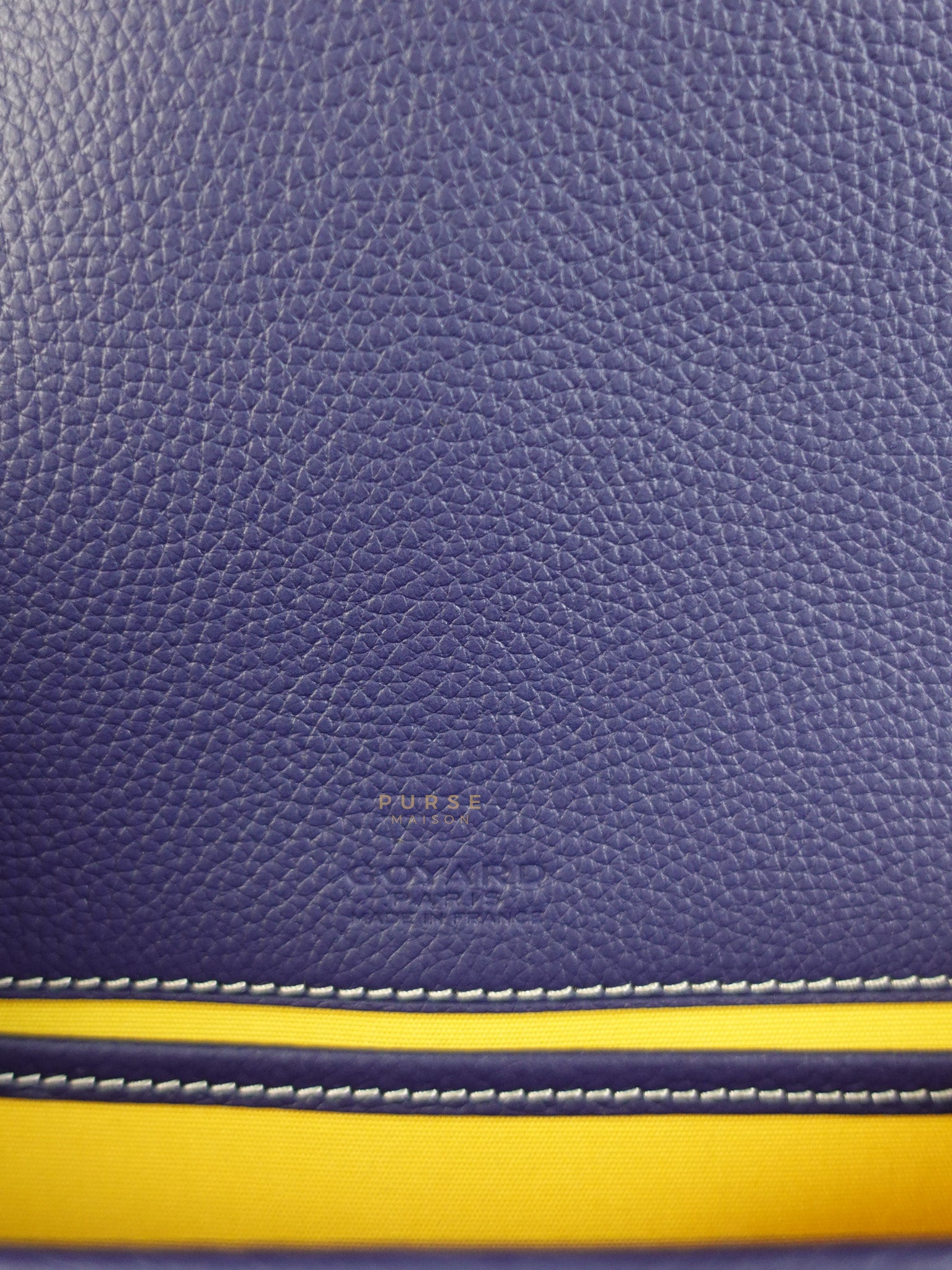 Sac Belvedere PM Bag in Navy Blue Goyardine Canvas | Purse Maison Luxury Bags Shop