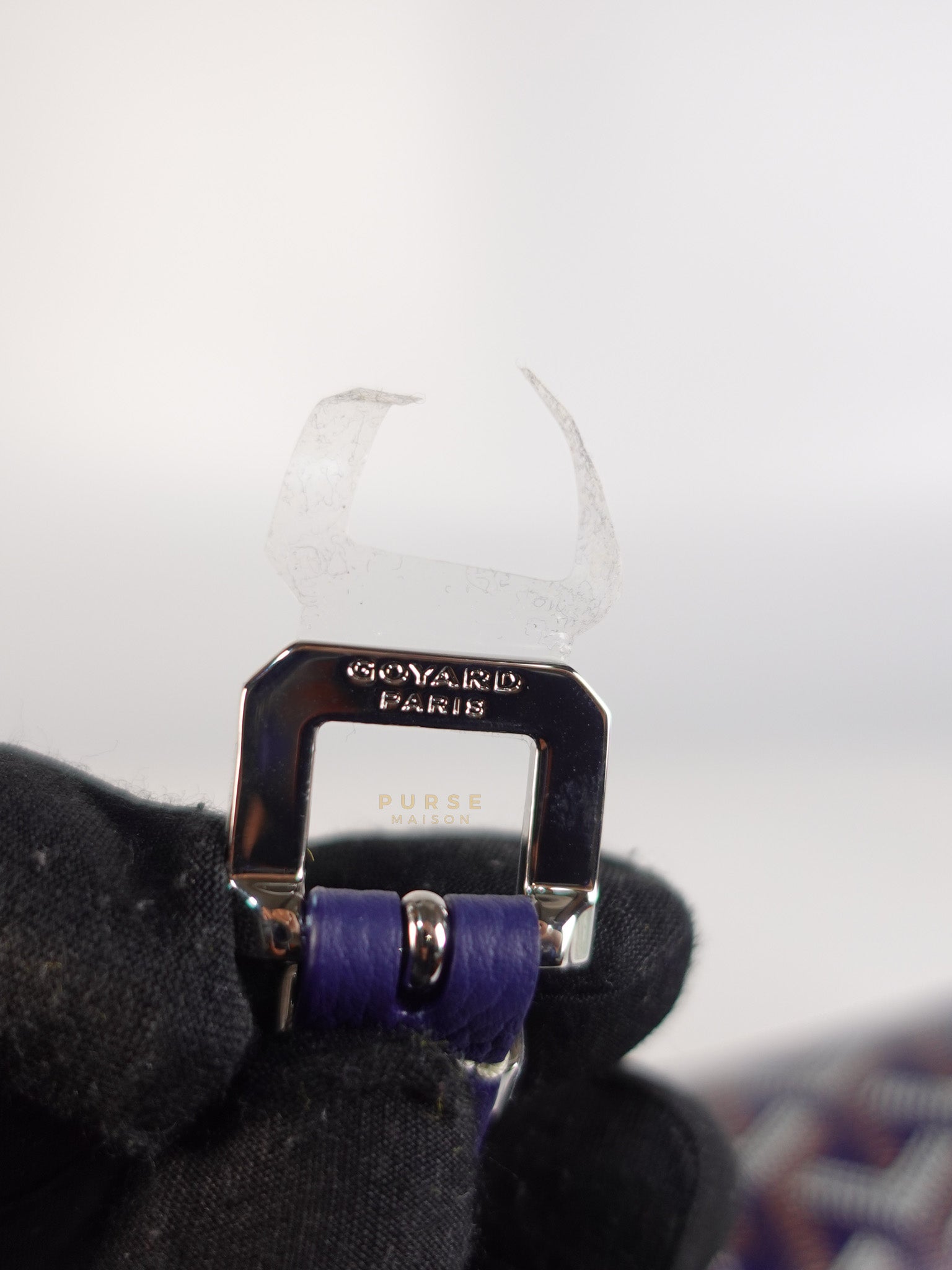 Sac Belvedere PM Bag in Navy Blue Goyardine Canvas | Purse Maison Luxury Bags Shop