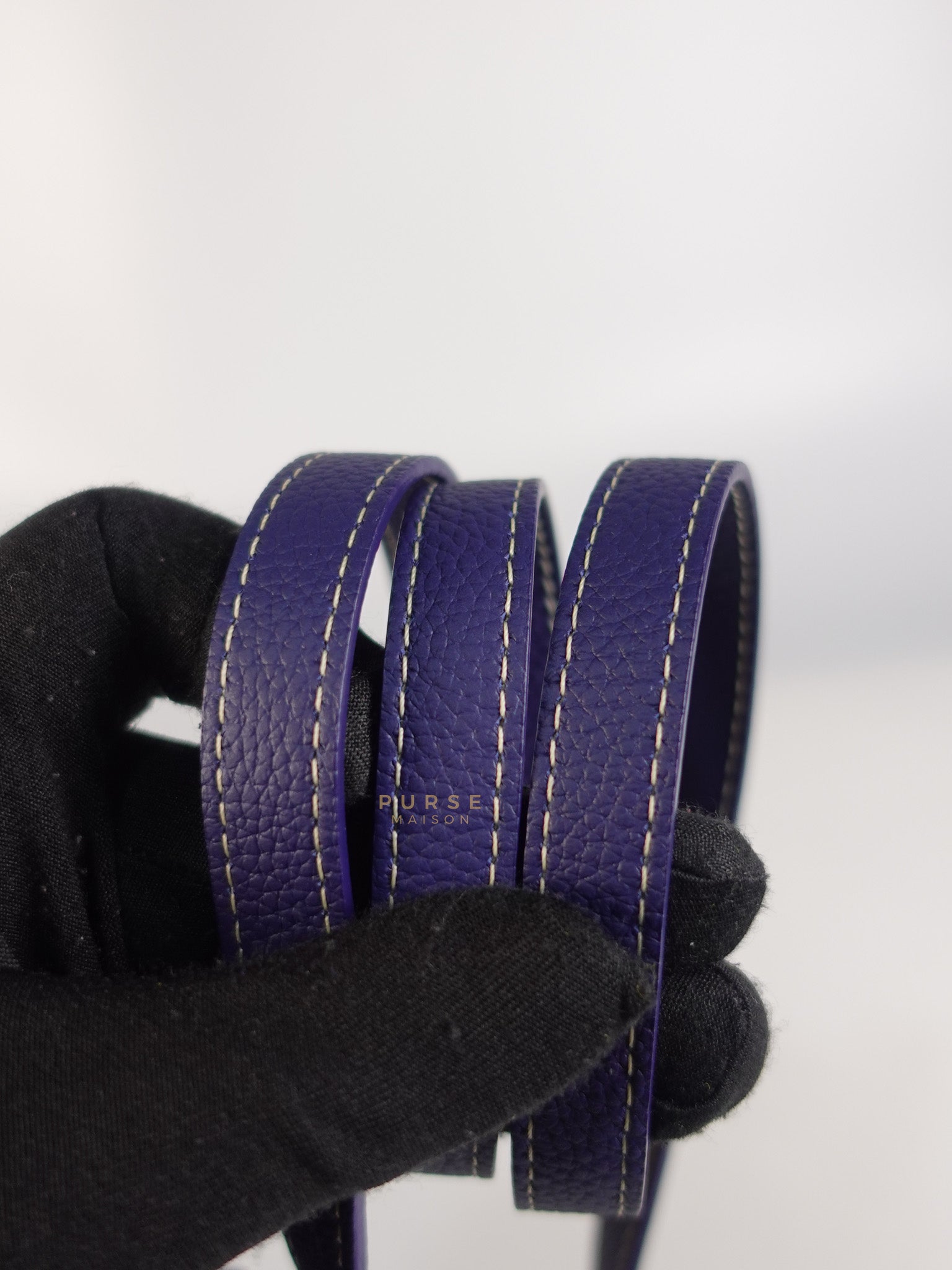 Sac Belvedere PM Bag in Navy Blue Goyardine Canvas | Purse Maison Luxury Bags Shop