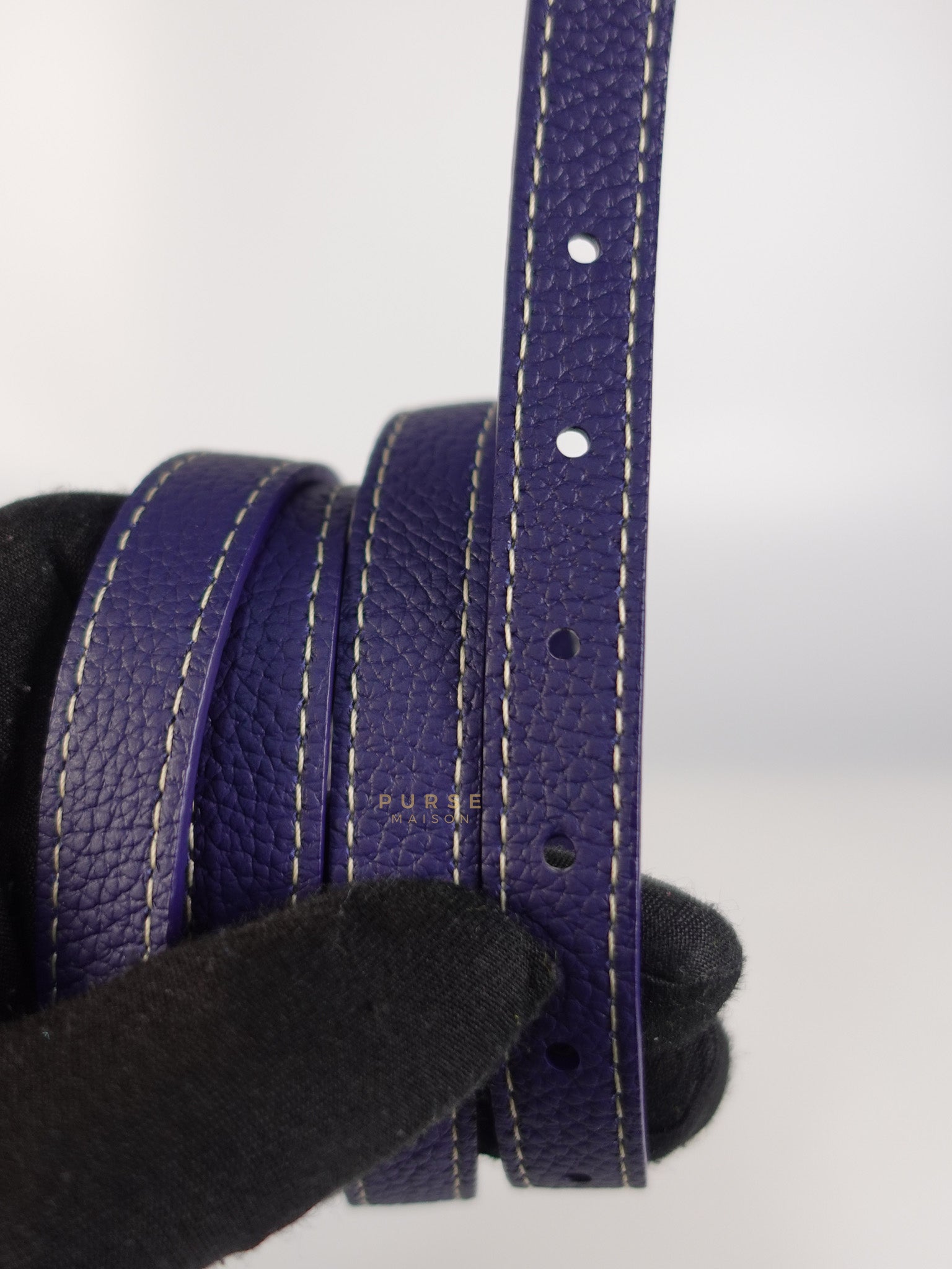 Sac Belvedere PM Bag in Navy Blue Goyardine Canvas | Purse Maison Luxury Bags Shop