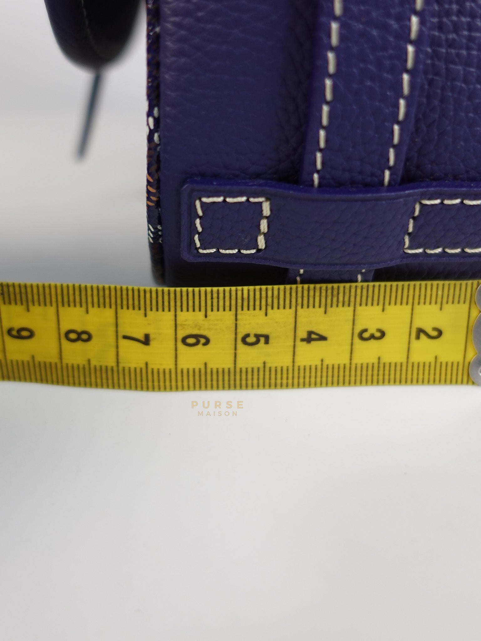 Sac Belvedere PM Bag in Navy Blue Goyardine Canvas | Purse Maison Luxury Bags Shop