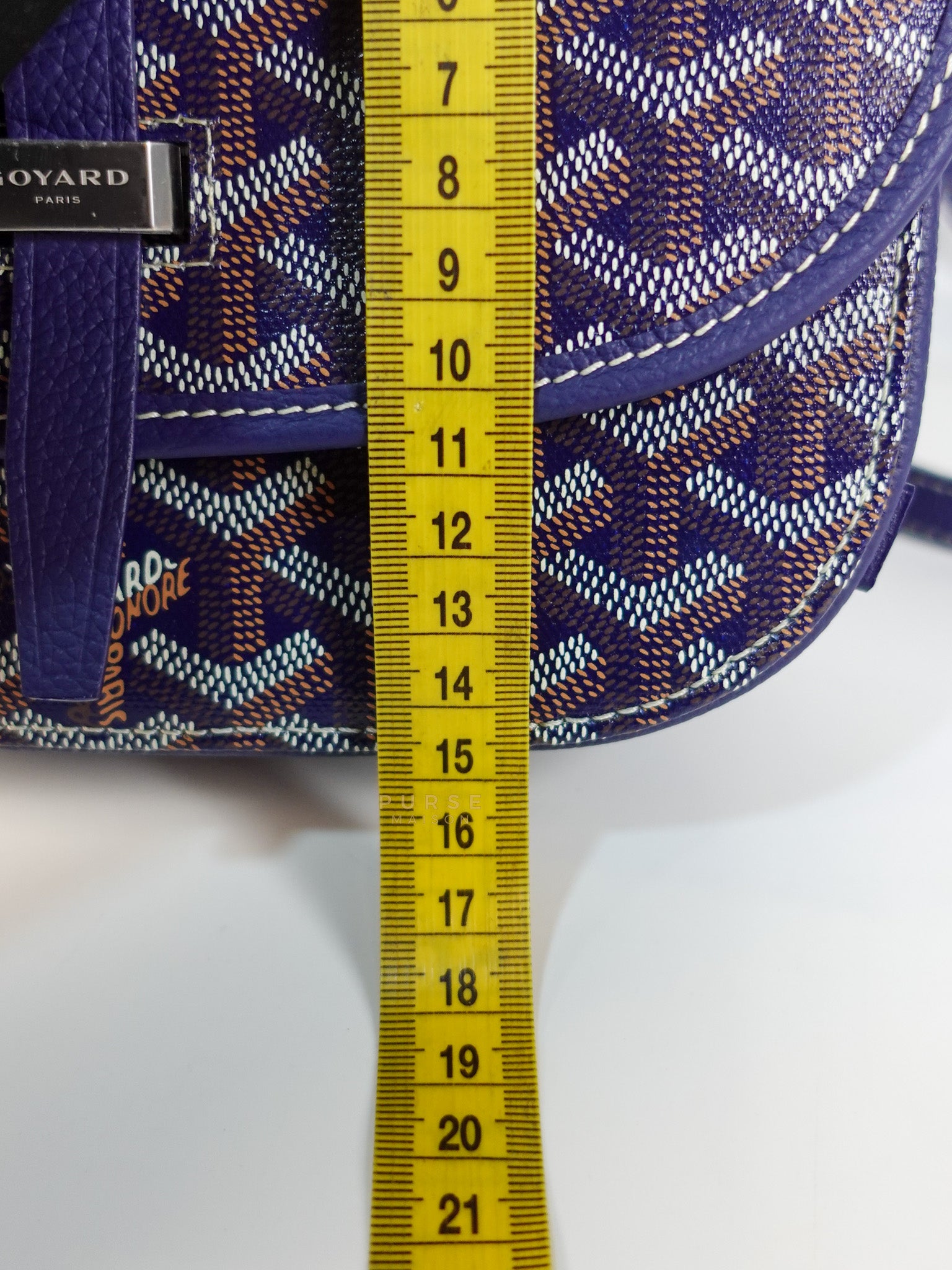 Sac Belvedere PM Bag in Navy Blue Goyardine Canvas | Purse Maison Luxury Bags Shop