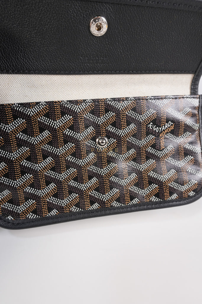 Sac Boheme PM Hobo Bag Noir/Black Goyardine Canvas | Purse Maison Luxury Bags Shop