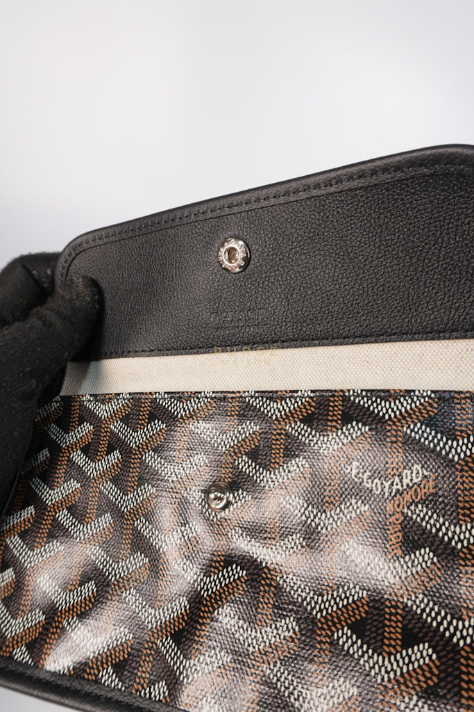 Sac Boheme PM Hobo Bag Noir/Black Goyardine Canvas | Purse Maison Luxury Bags Shop