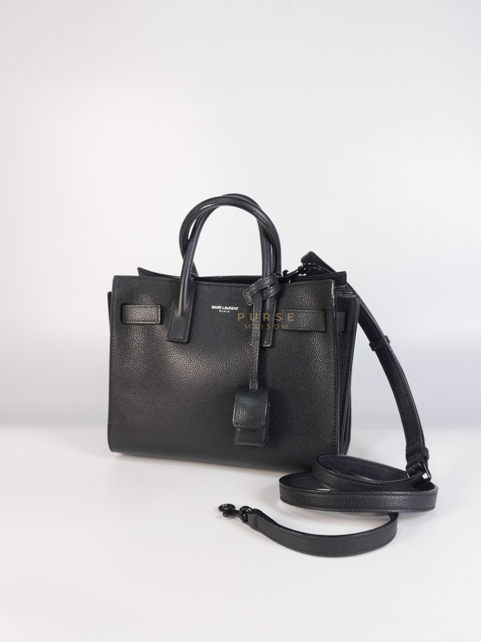 Sac de Jour Nano in Black | Purse Maison Luxury Bags Shop