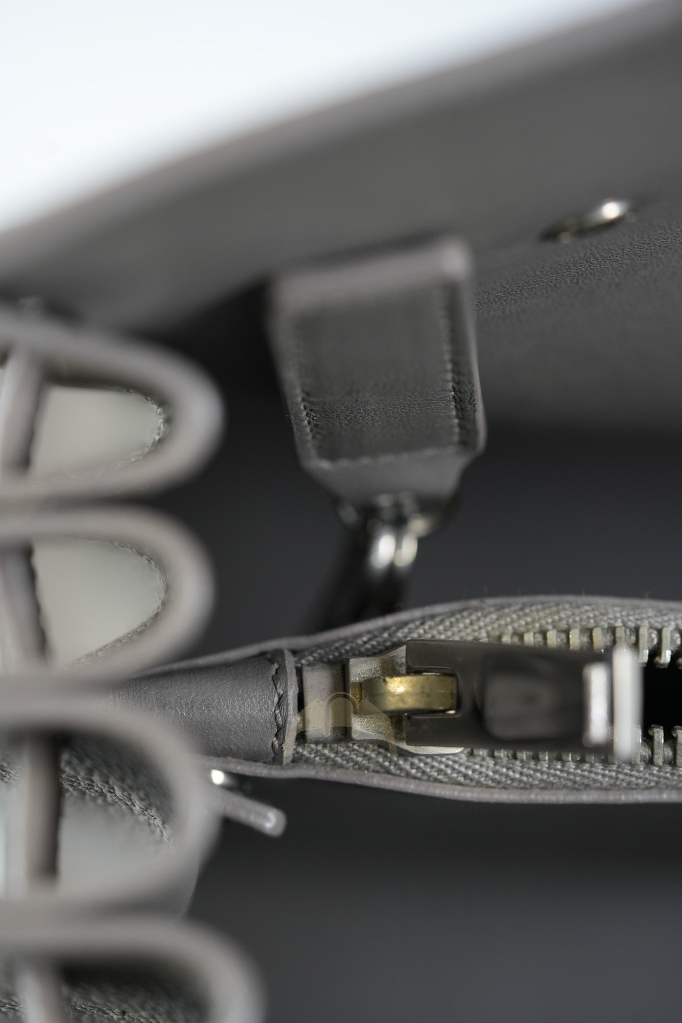 Sac De Jour Small in Gray Grained Calfskin Leather Shoulder Bag | Purse Maison Luxury Bags Shop