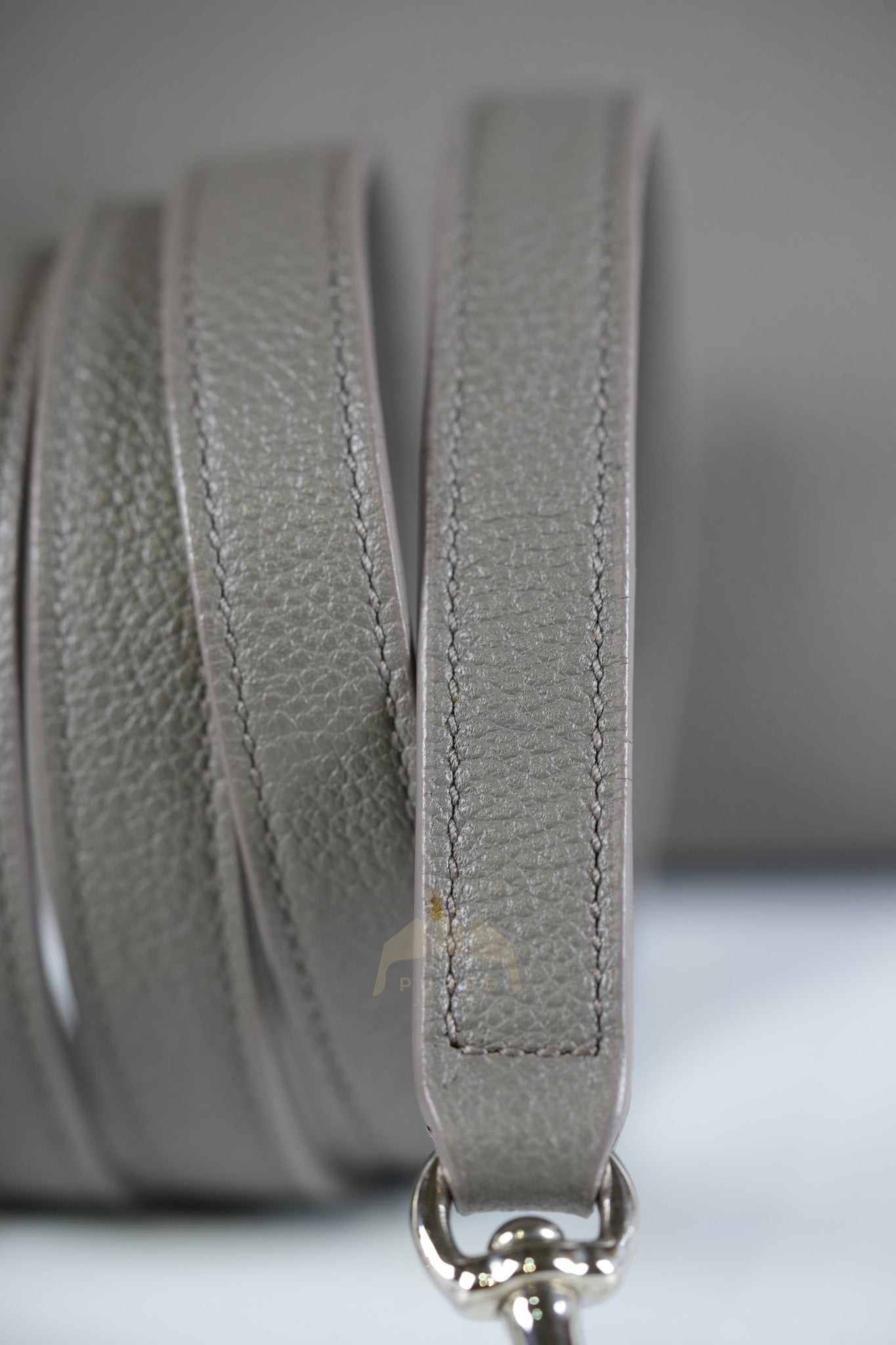 Sac De Jour Small in Gray Grained Calfskin Leather Shoulder Bag | Purse Maison Luxury Bags Shop