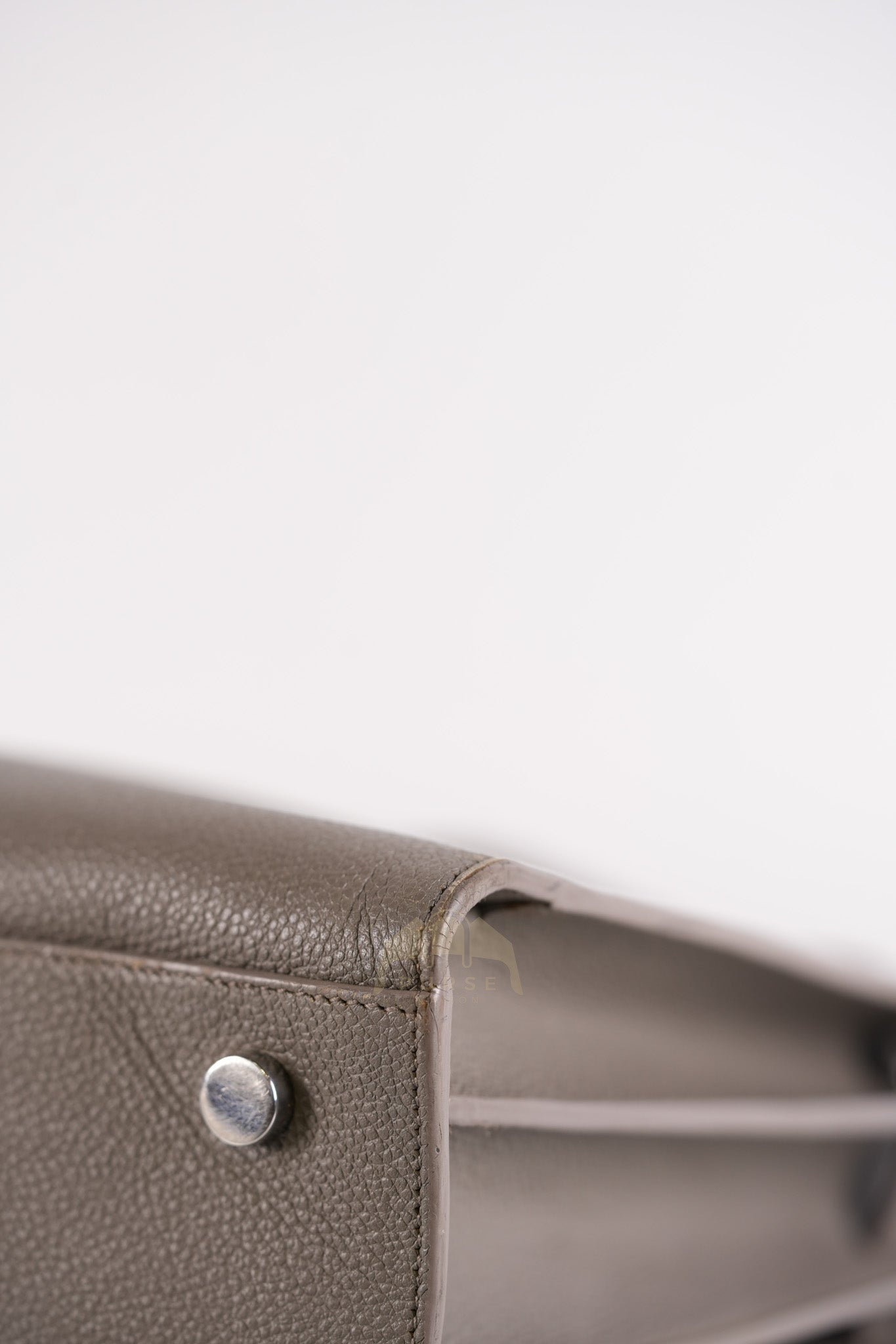 Sac De Jour Small in Gray Grained Calfskin Leather Shoulder Bag | Purse Maison Luxury Bags Shop