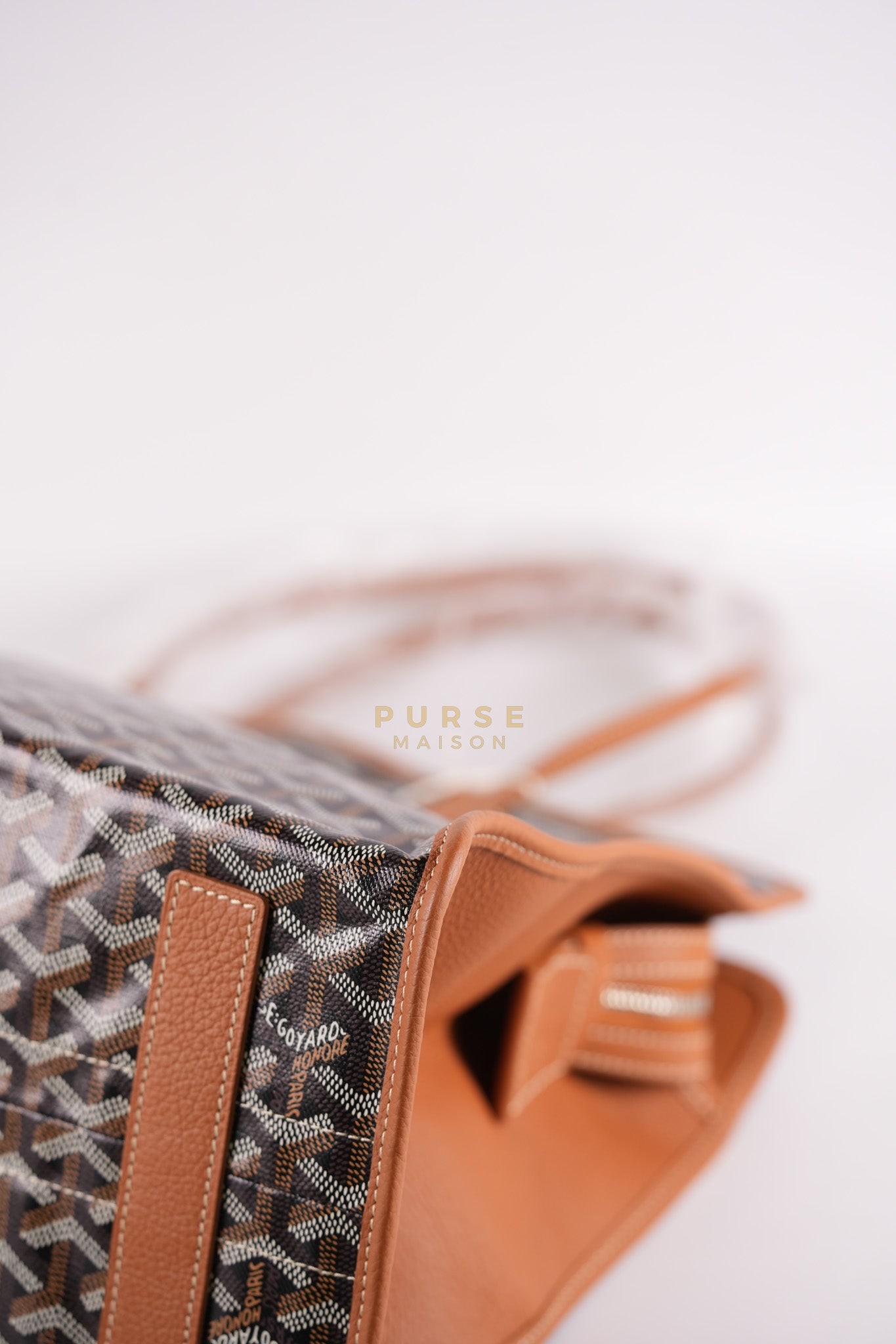 Sac Hardy PM 2 Noir Et Naturel/Tan Goyardine Canvas | Purse Maison Luxury Bags Shop