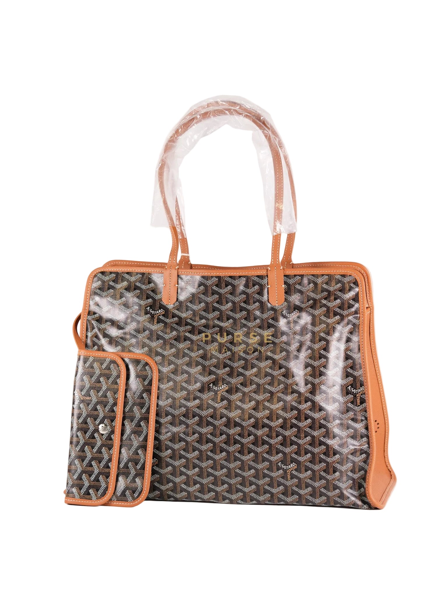 Sac Hardy PM 2 Noir Et Naturel/Tan Goyardine Canvas | Purse Maison Luxury Bags Shop