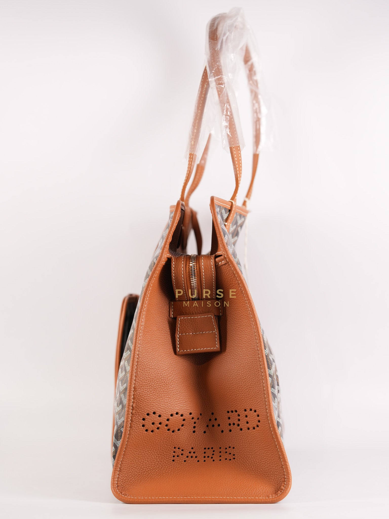 Sac Hardy PM 2 Noir Et Naturel/Tan Goyardine Canvas | Purse Maison Luxury Bags Shop