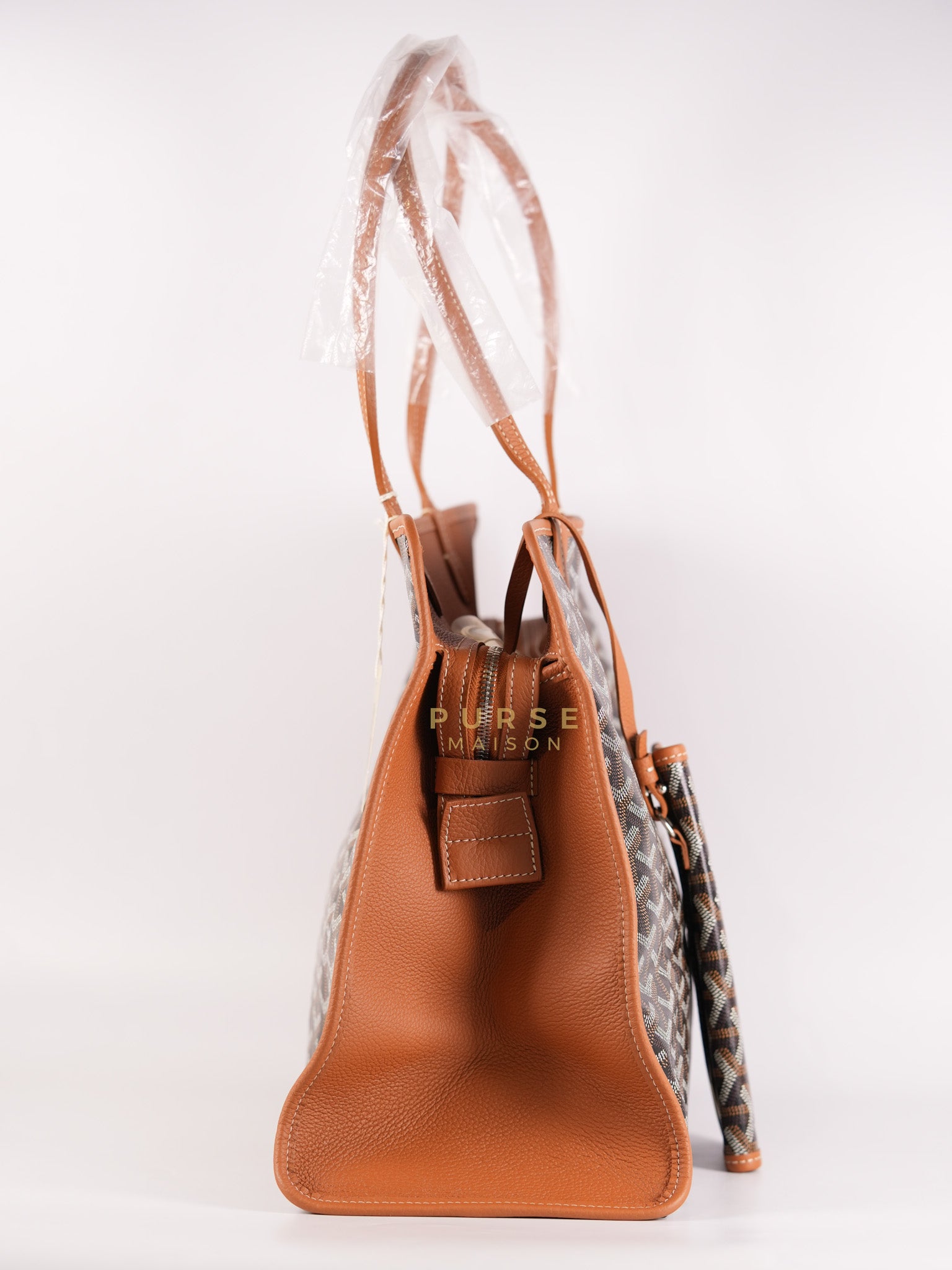 Sac Hardy PM 2 Noir Et Naturel/Tan Goyardine Canvas | Purse Maison Luxury Bags Shop