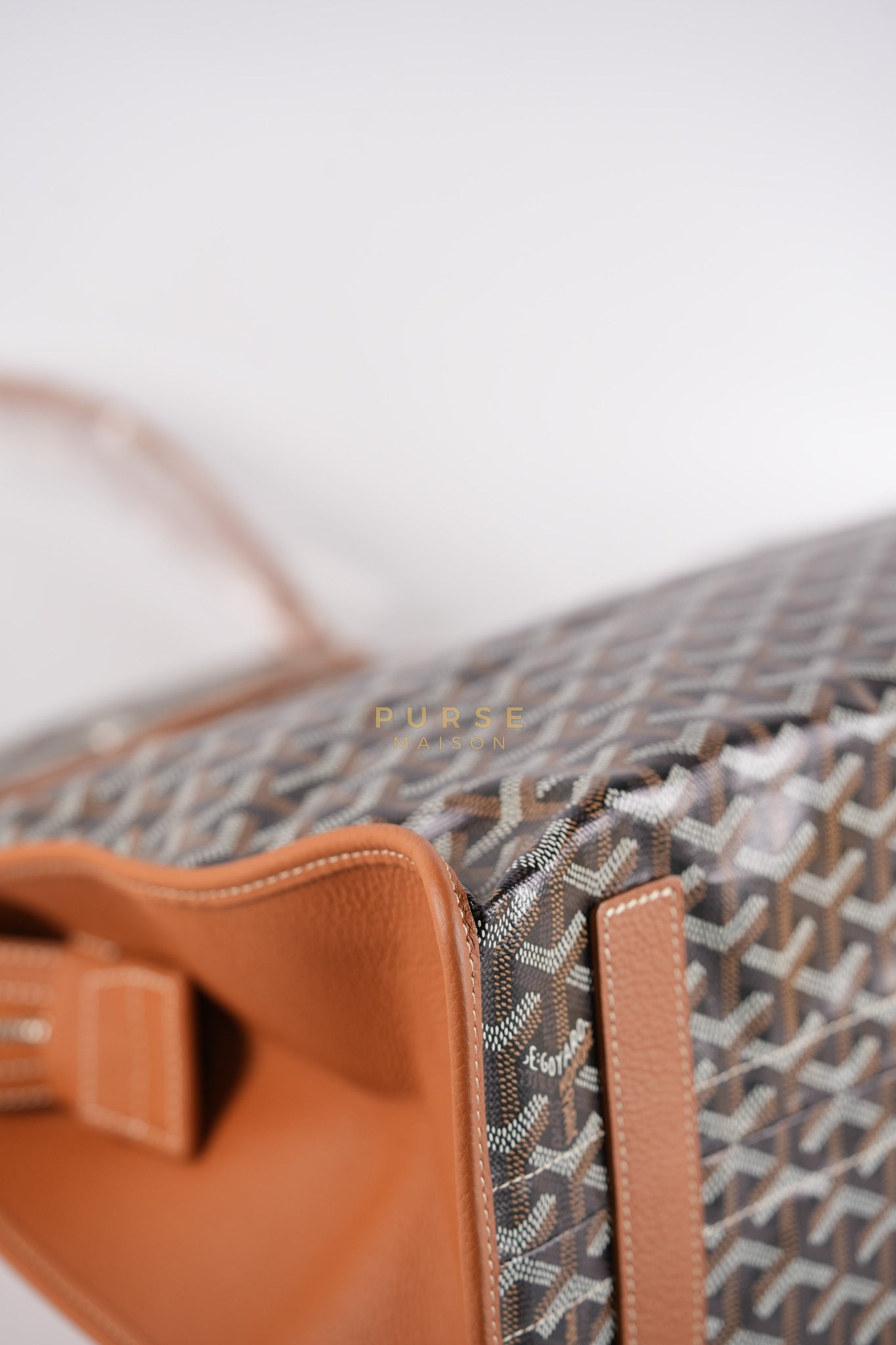 Sac Hardy PM 2 Noir Et Naturel/Tan Goyardine Canvas | Purse Maison Luxury Bags Shop