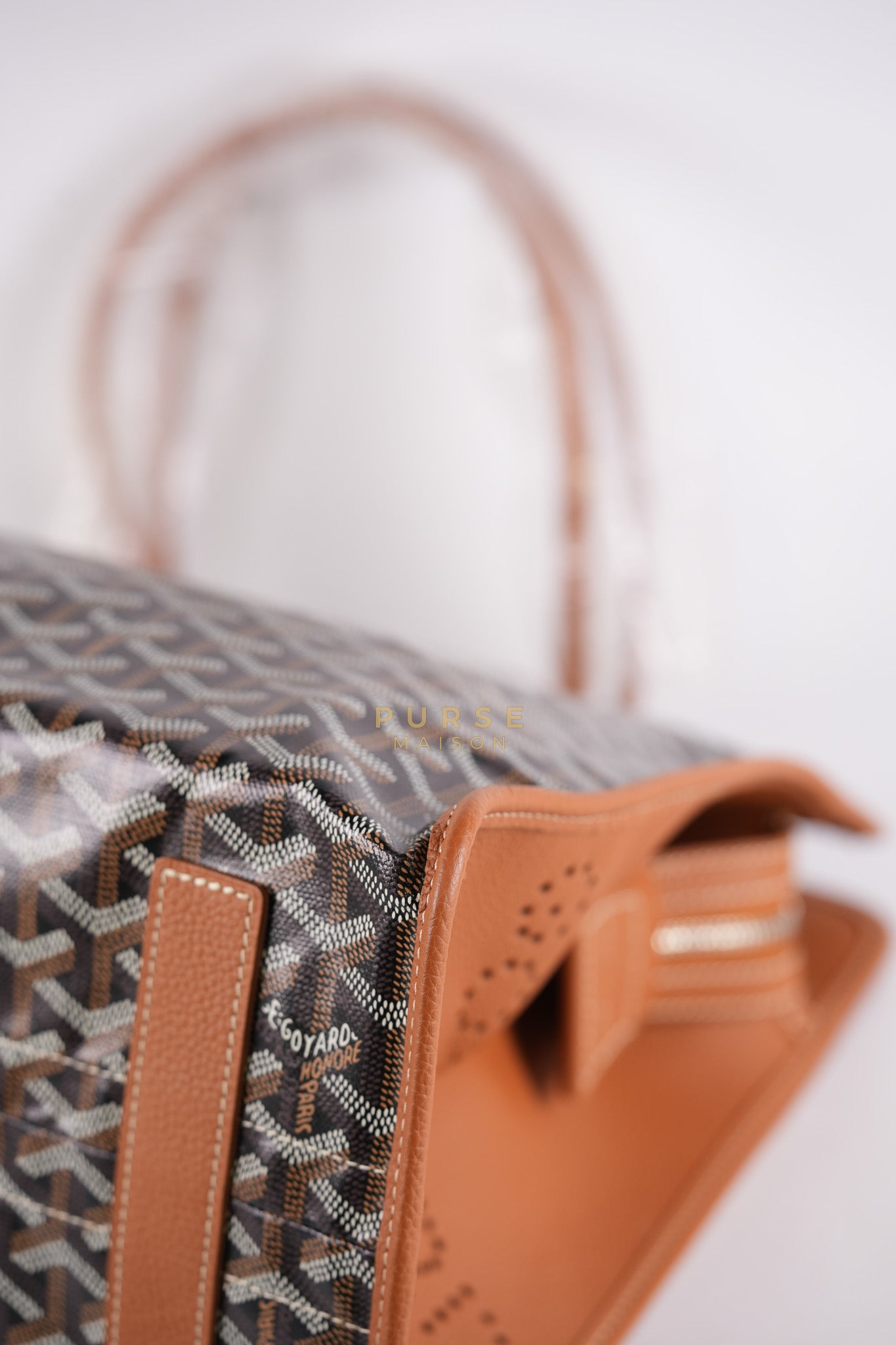 Sac Hardy PM 2 Noir Et Naturel/Tan Goyardine Canvas | Purse Maison Luxury Bags Shop