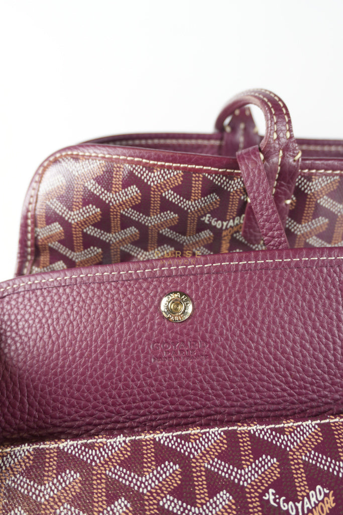 Sac Hardy PM in Burgundy Goyardine Canvas Tote Bag | Purse Maison Luxury Bags Shop