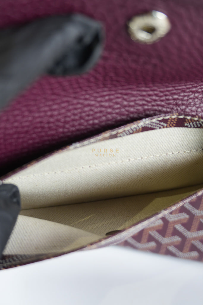 Sac Hardy PM in Burgundy Goyardine Canvas Tote Bag | Purse Maison Luxury Bags Shop