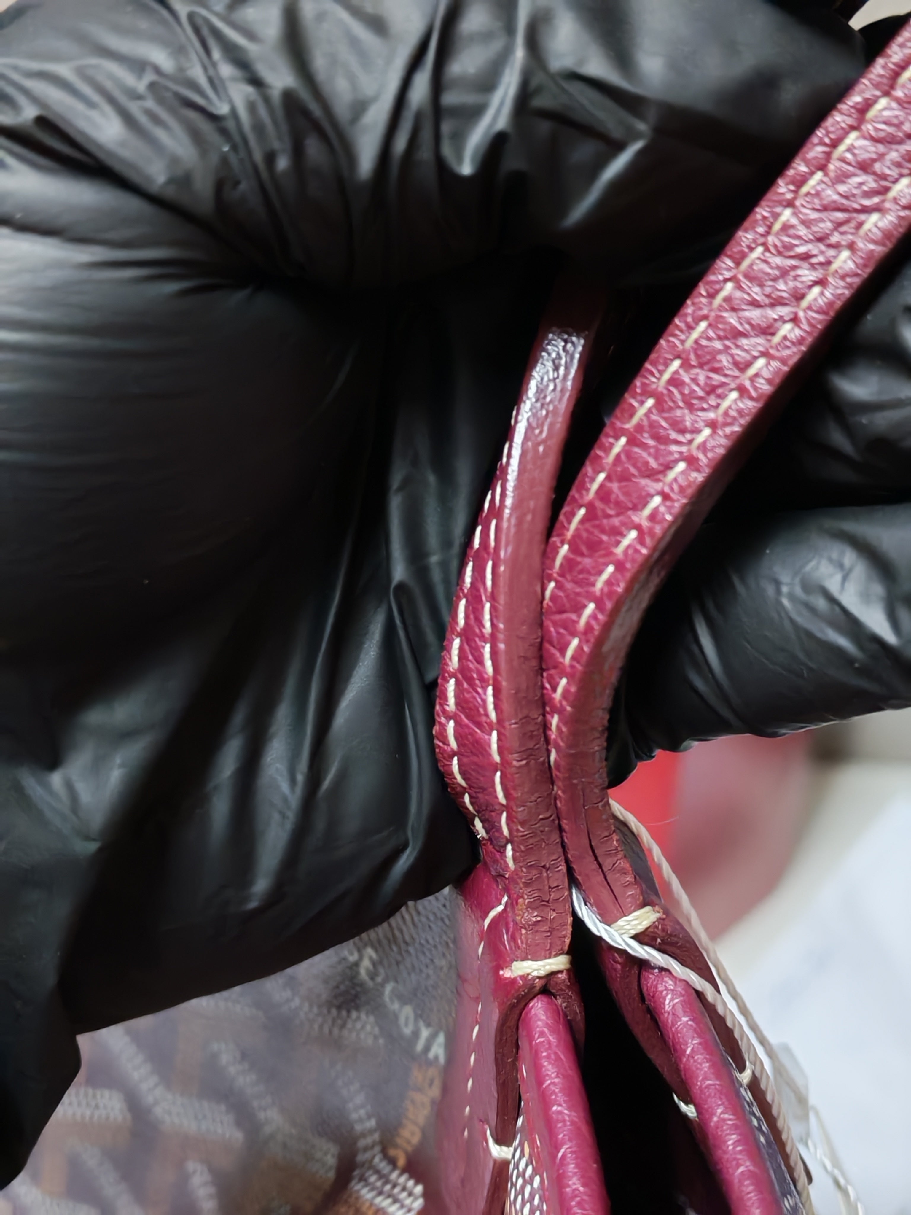 Sac Hardy PM in Burgundy Goyardine Canvas Tote Bag | Purse Maison Luxury Bags Shop