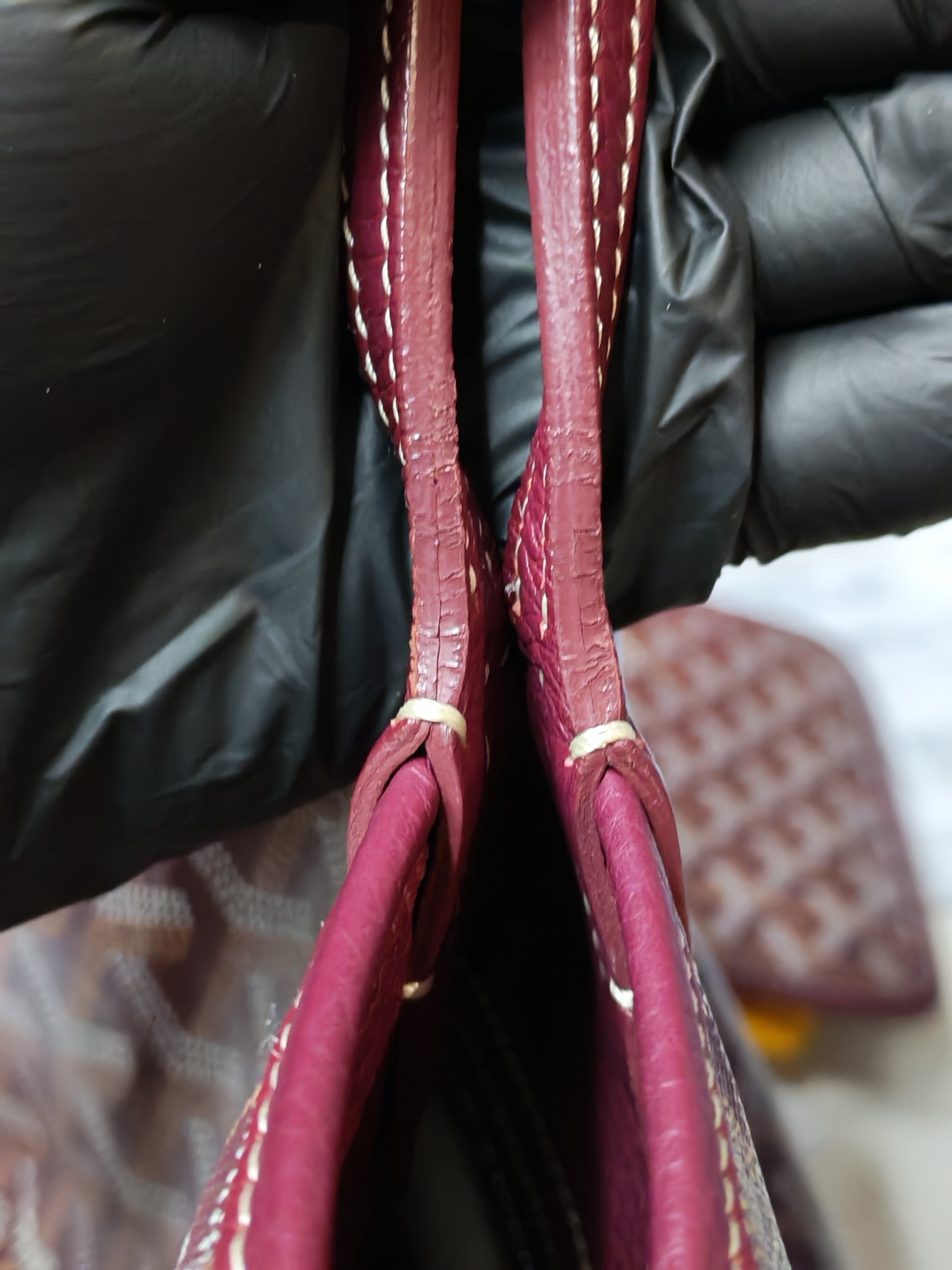 Sac Hardy PM in Burgundy Goyardine Canvas Tote Bag | Purse Maison Luxury Bags Shop